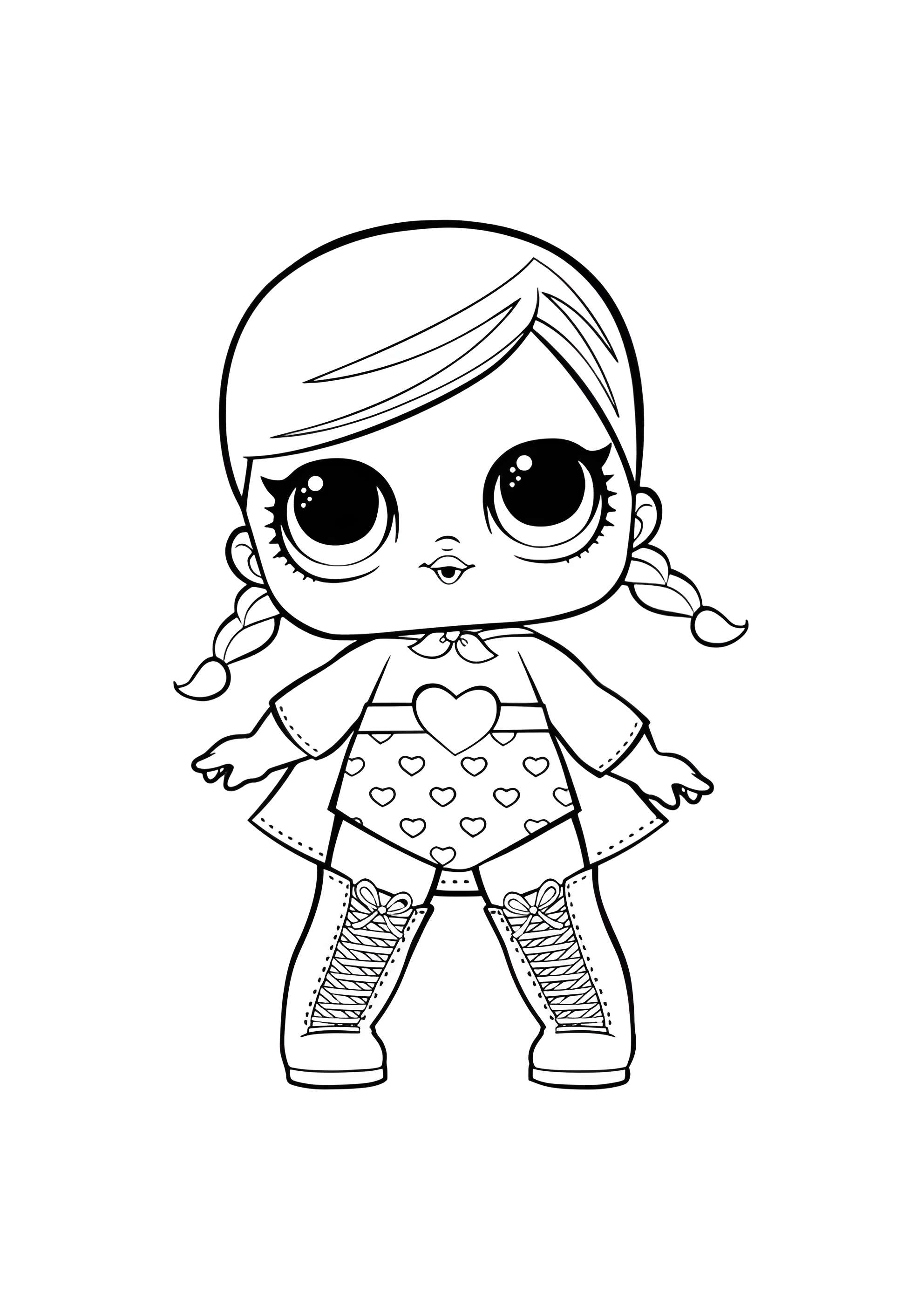 Раскраска ЛОЛ Супер Би Би