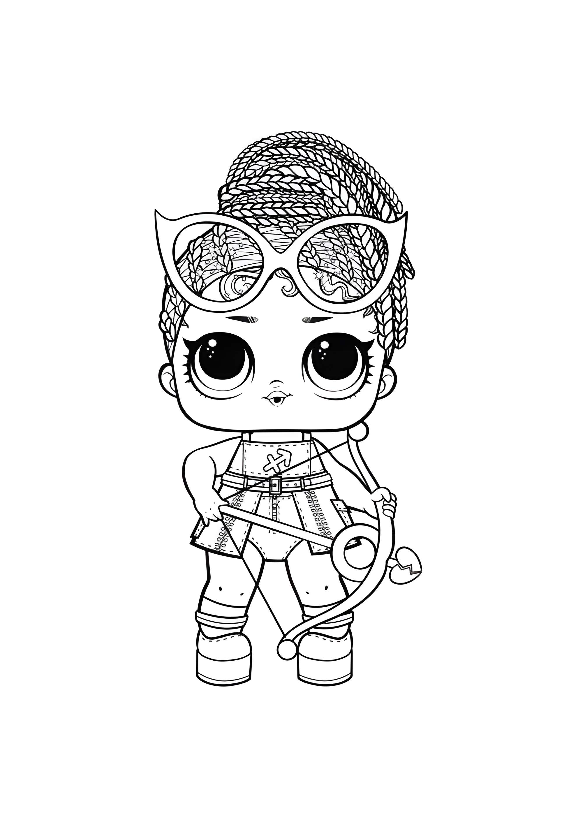 Раскраска ЛОЛ знак зодиака Стрелец