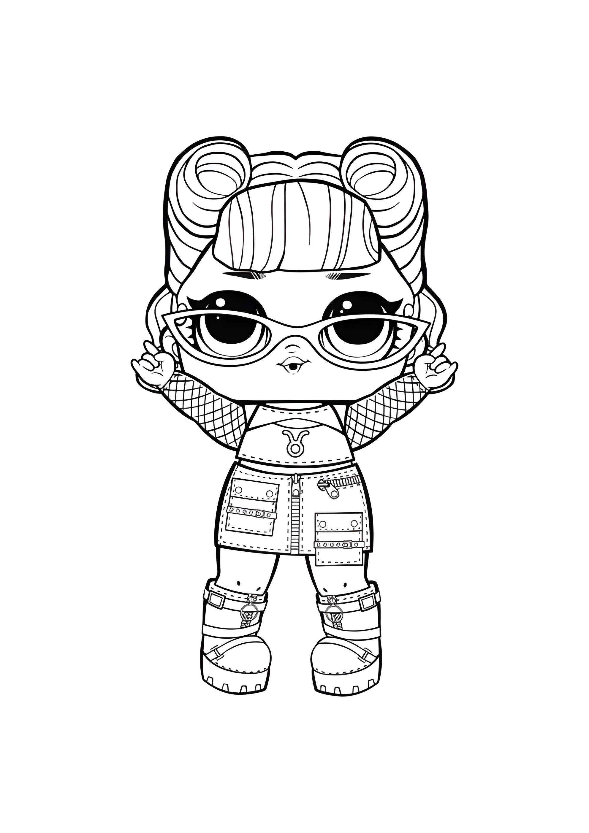 Раскраска ЛОЛ знак зодиака Телец