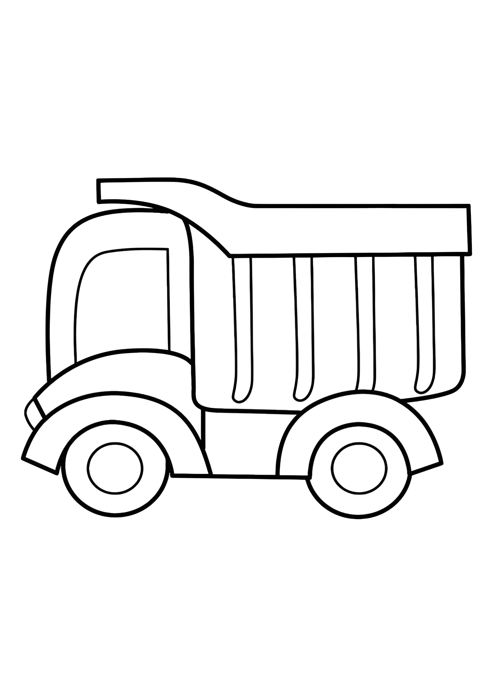 Раскраска Маленький самосвал