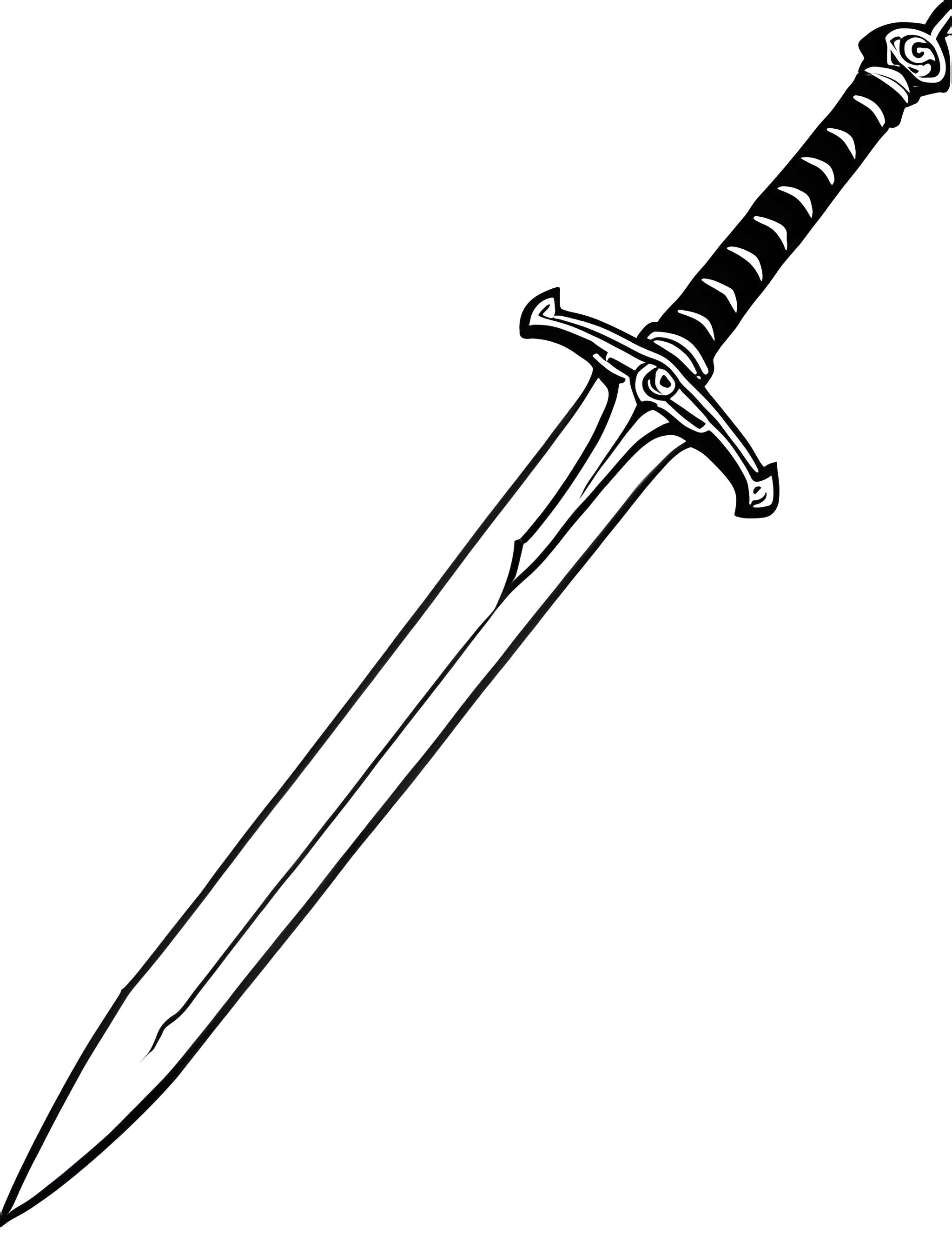 Раскраска Меч 1