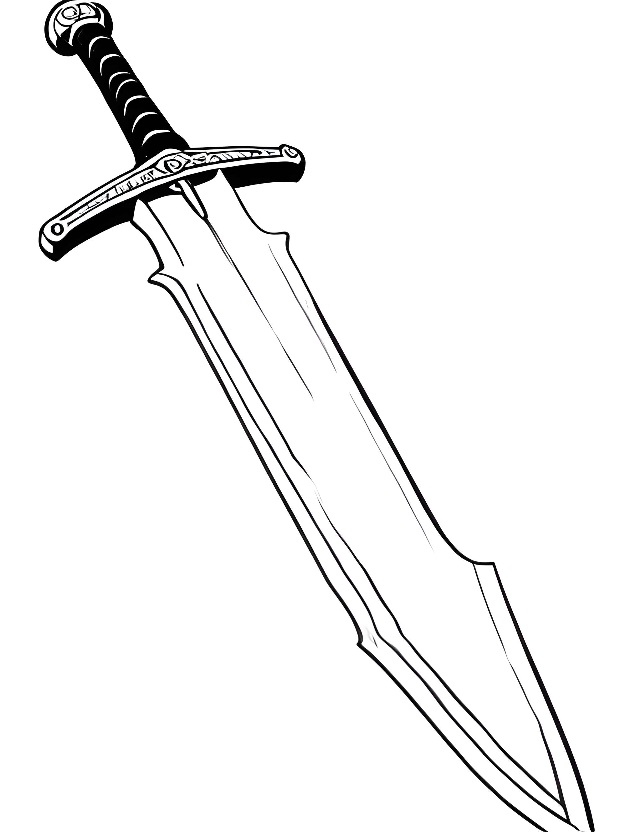 Раскраска Меч 2