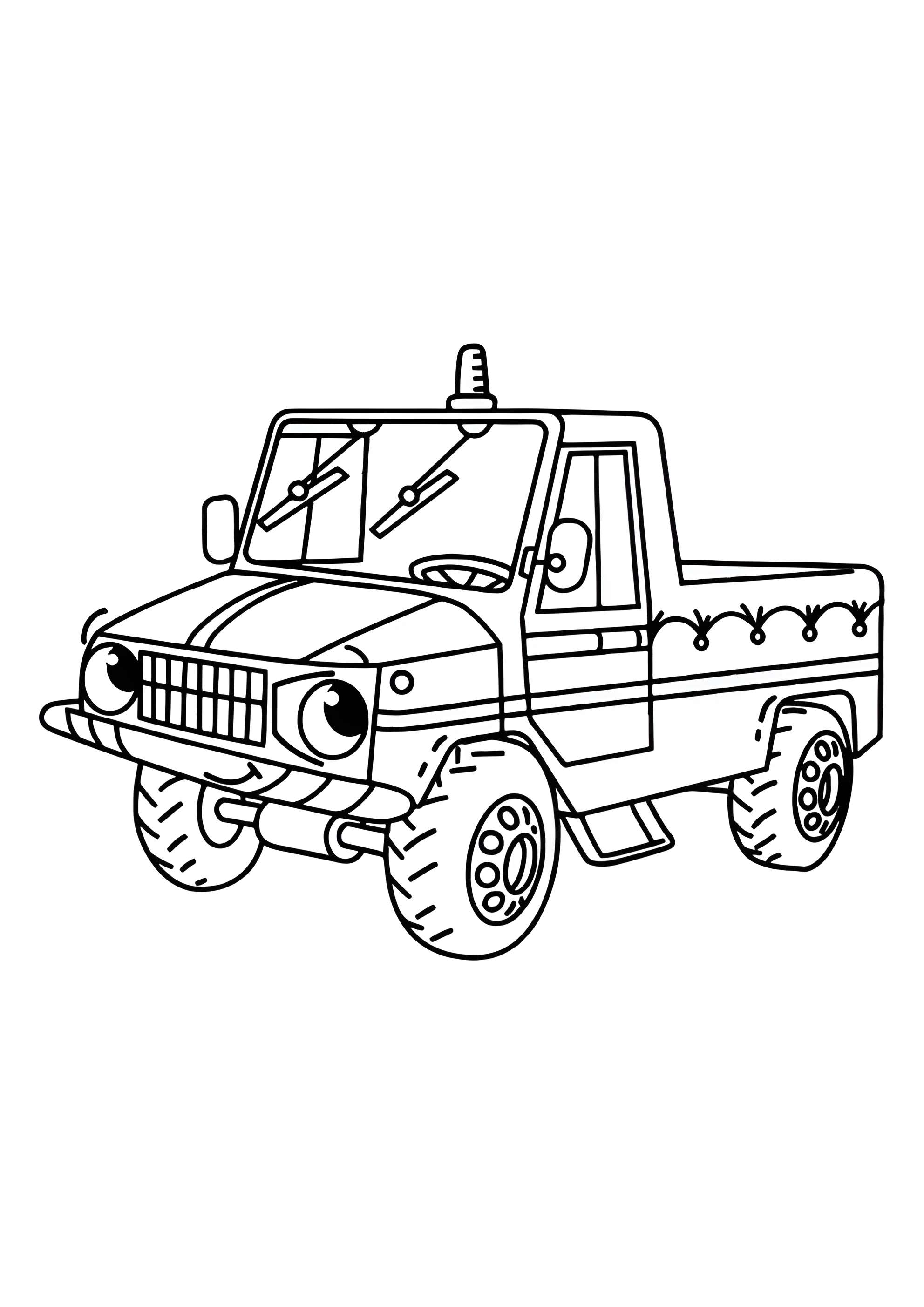 Раскраска Милый грузовичок