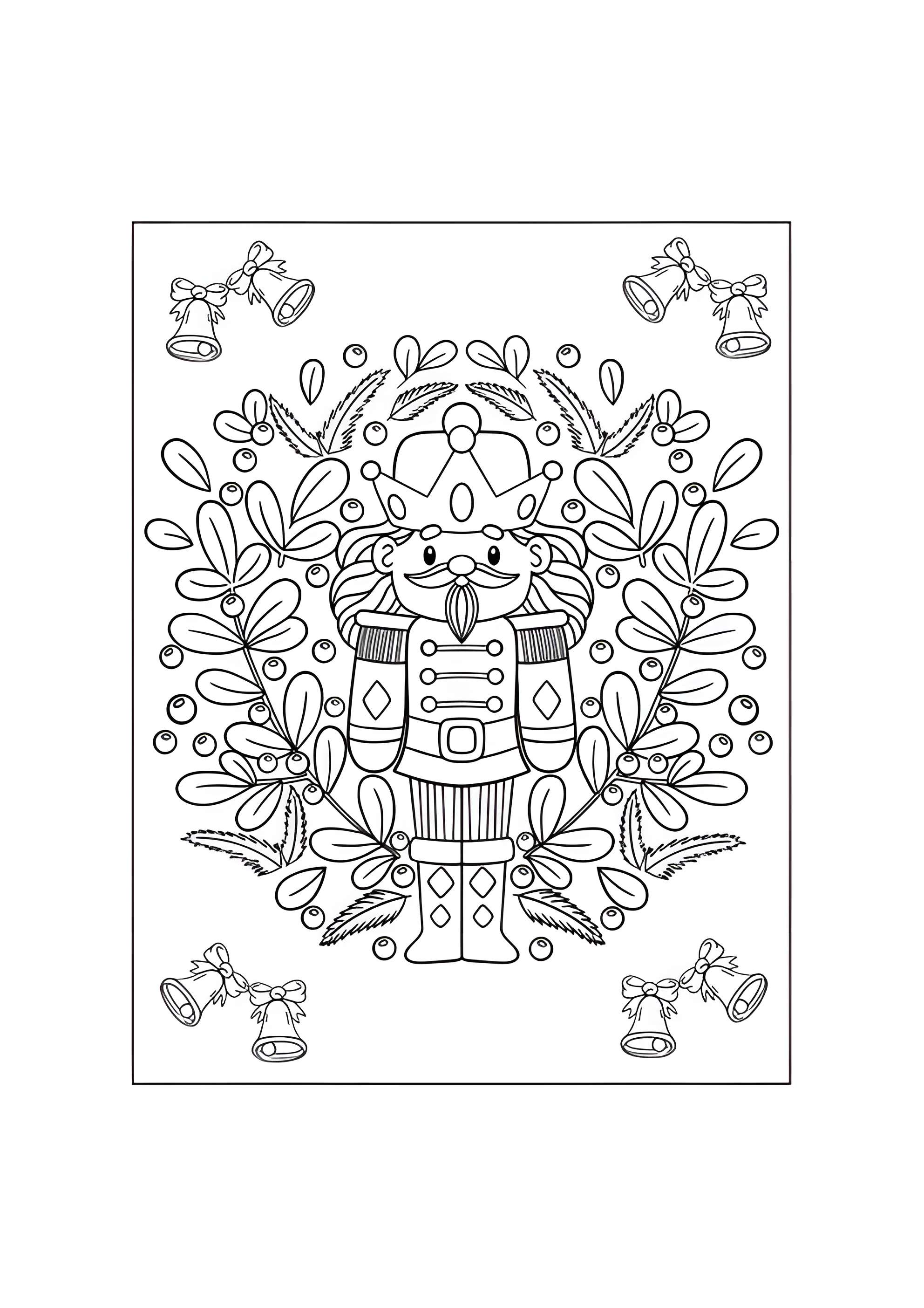 Раскраска Милый Щелкунчик