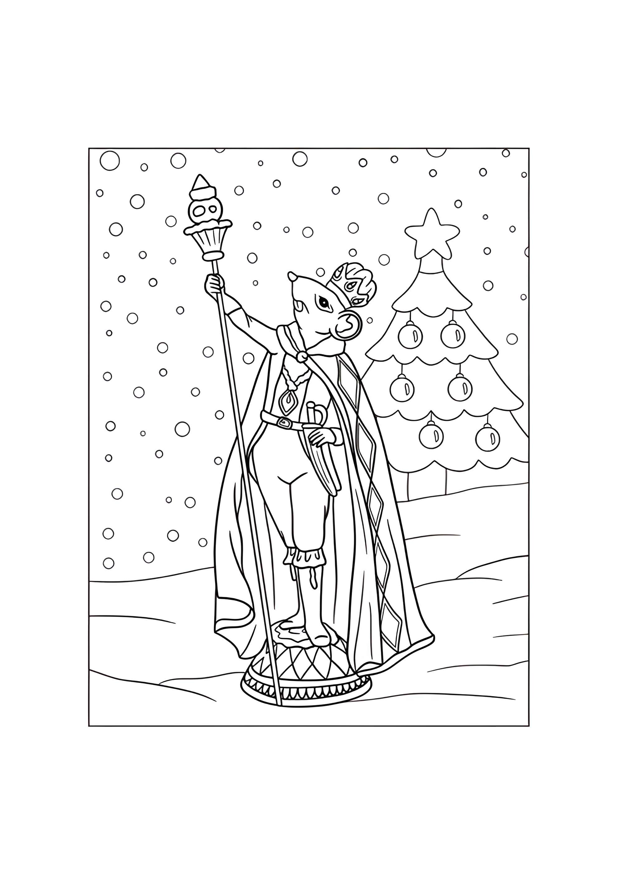 Раскраска Мышиный король