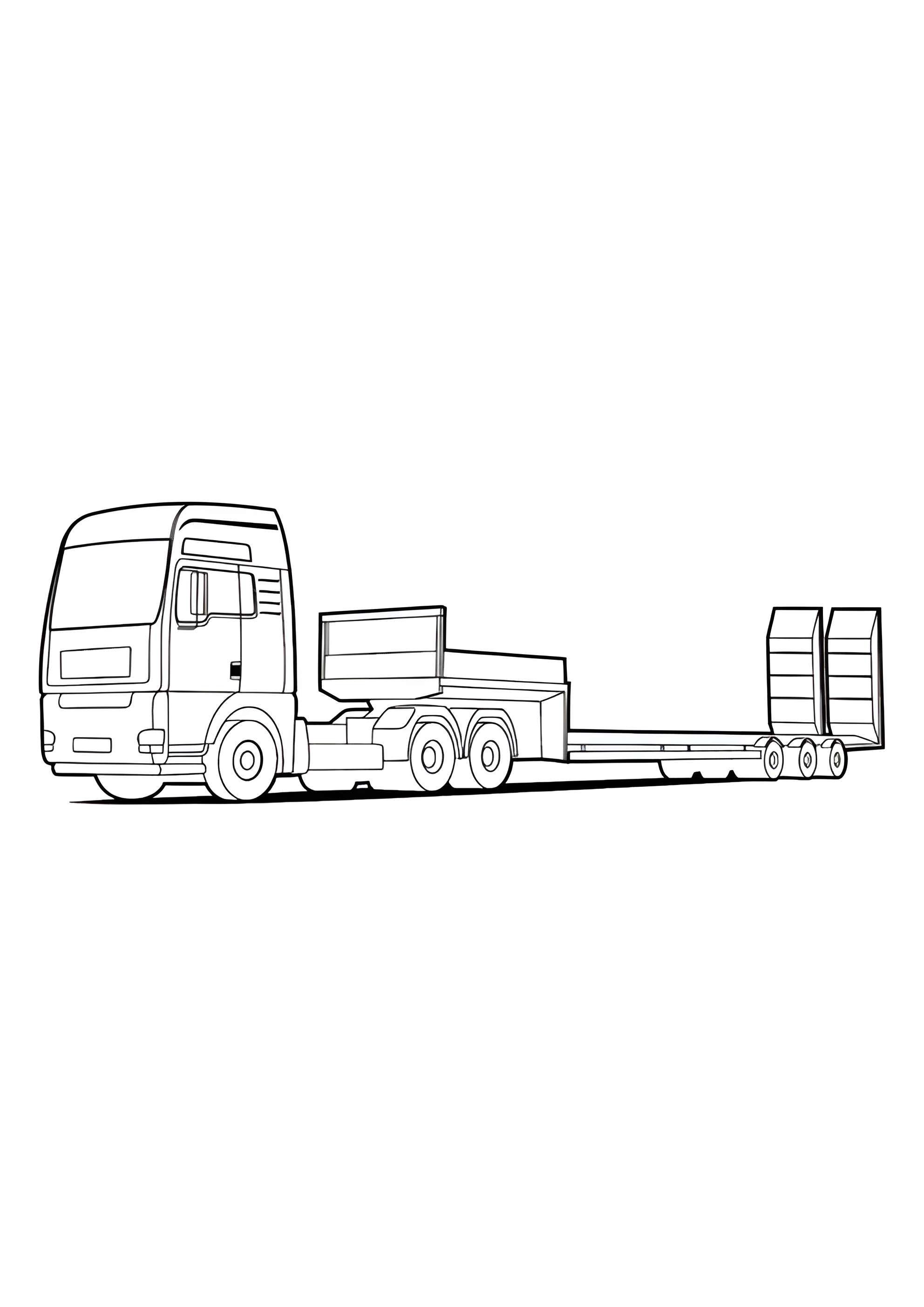 Раскраска Одноярусный автовоз