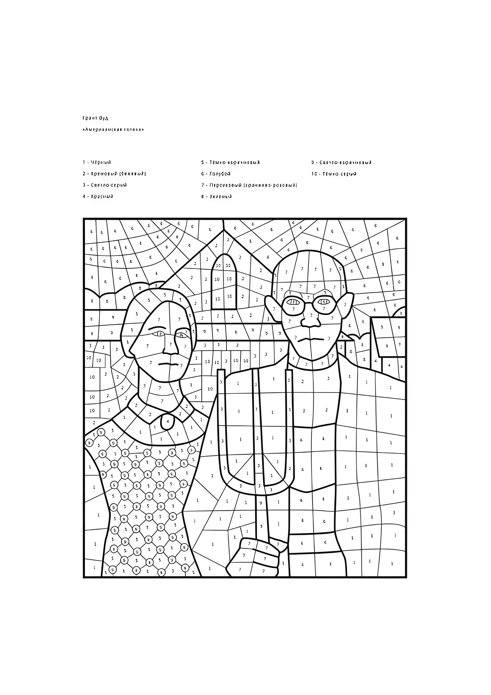 Раскраска По номерам Американская готика (Грант Вуд)