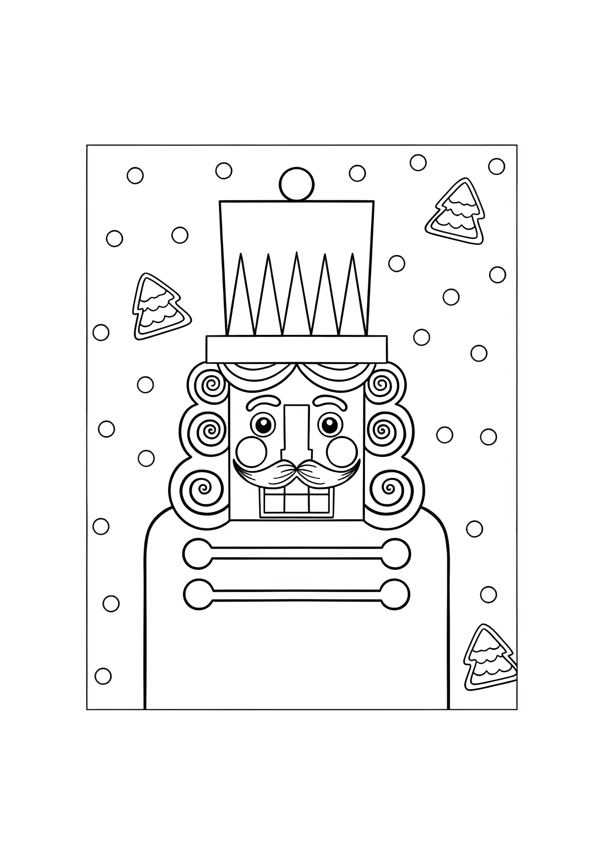 Раскраска Портрет Щелкунчика