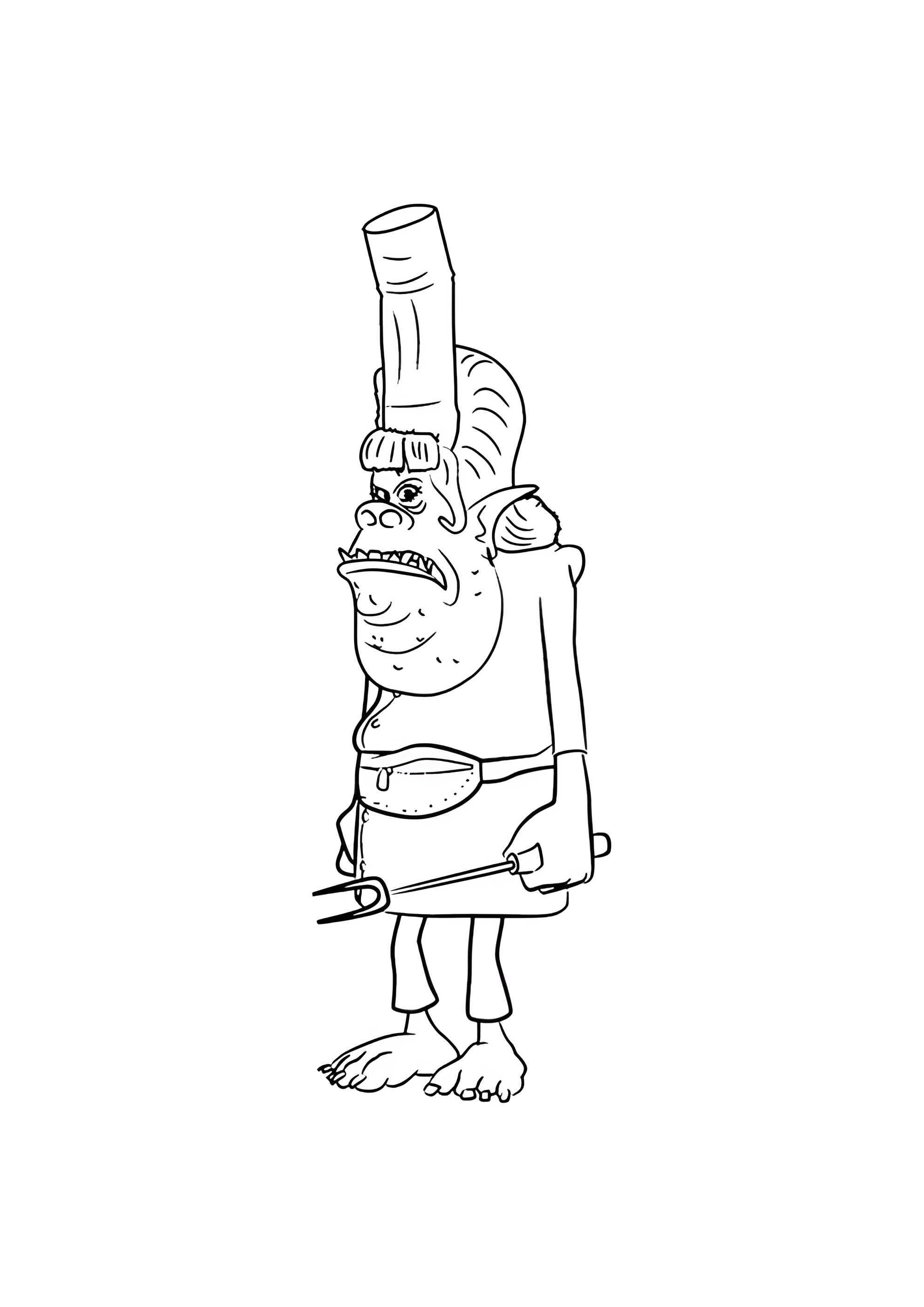 Раскраска Повариха