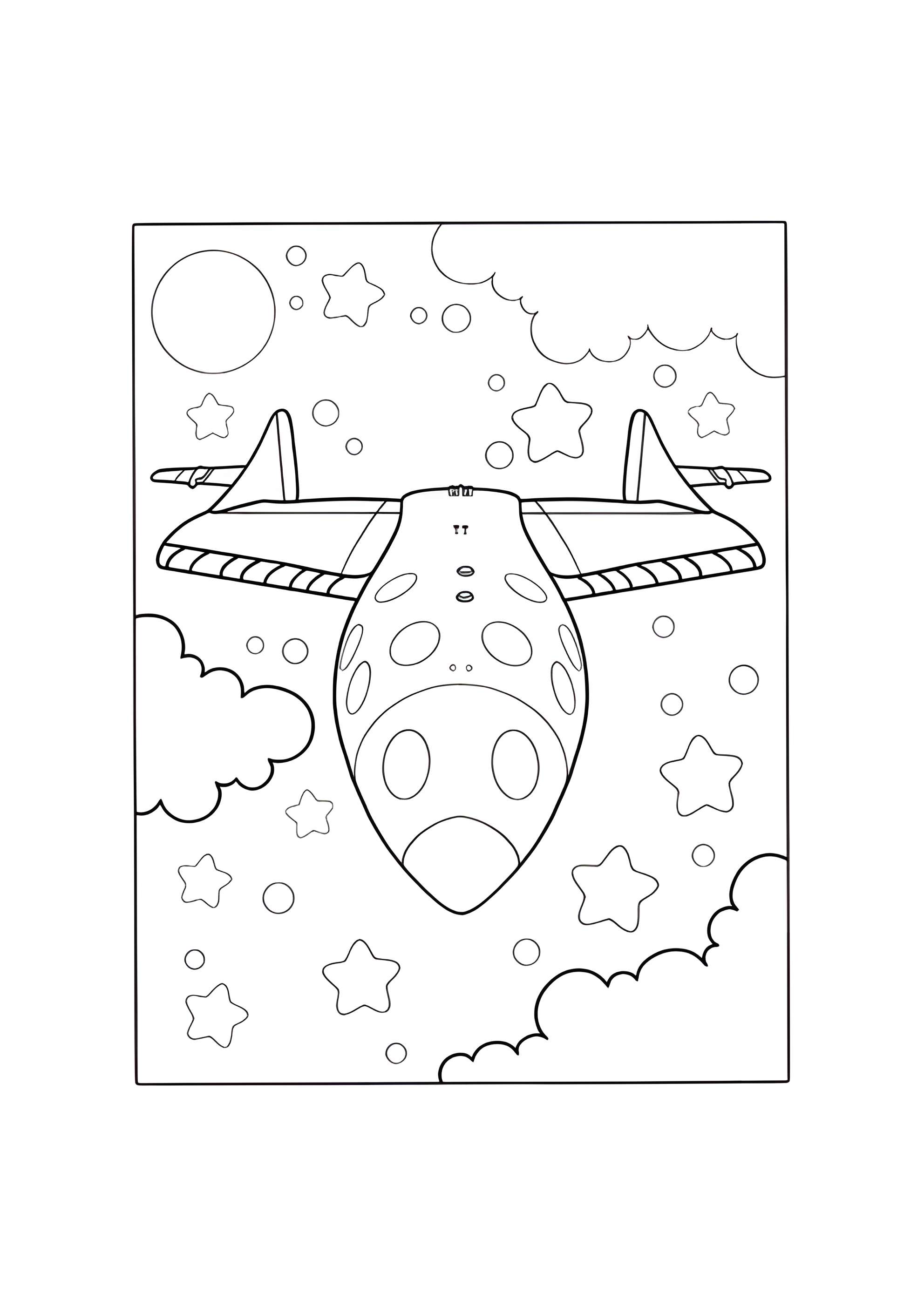 Раскраска Ракета Virgin Galactic