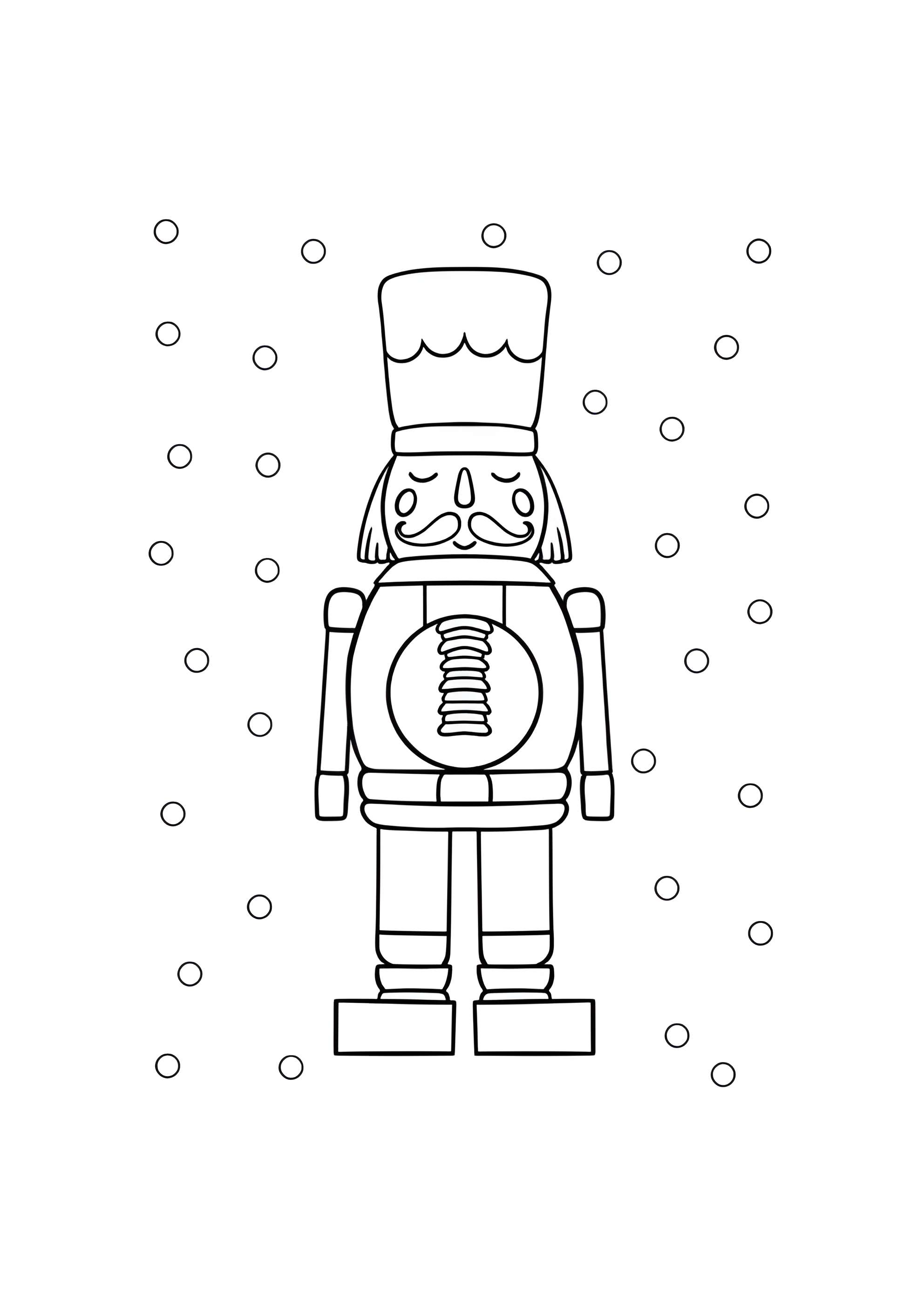 Раскраска Щелкунчик для малышей