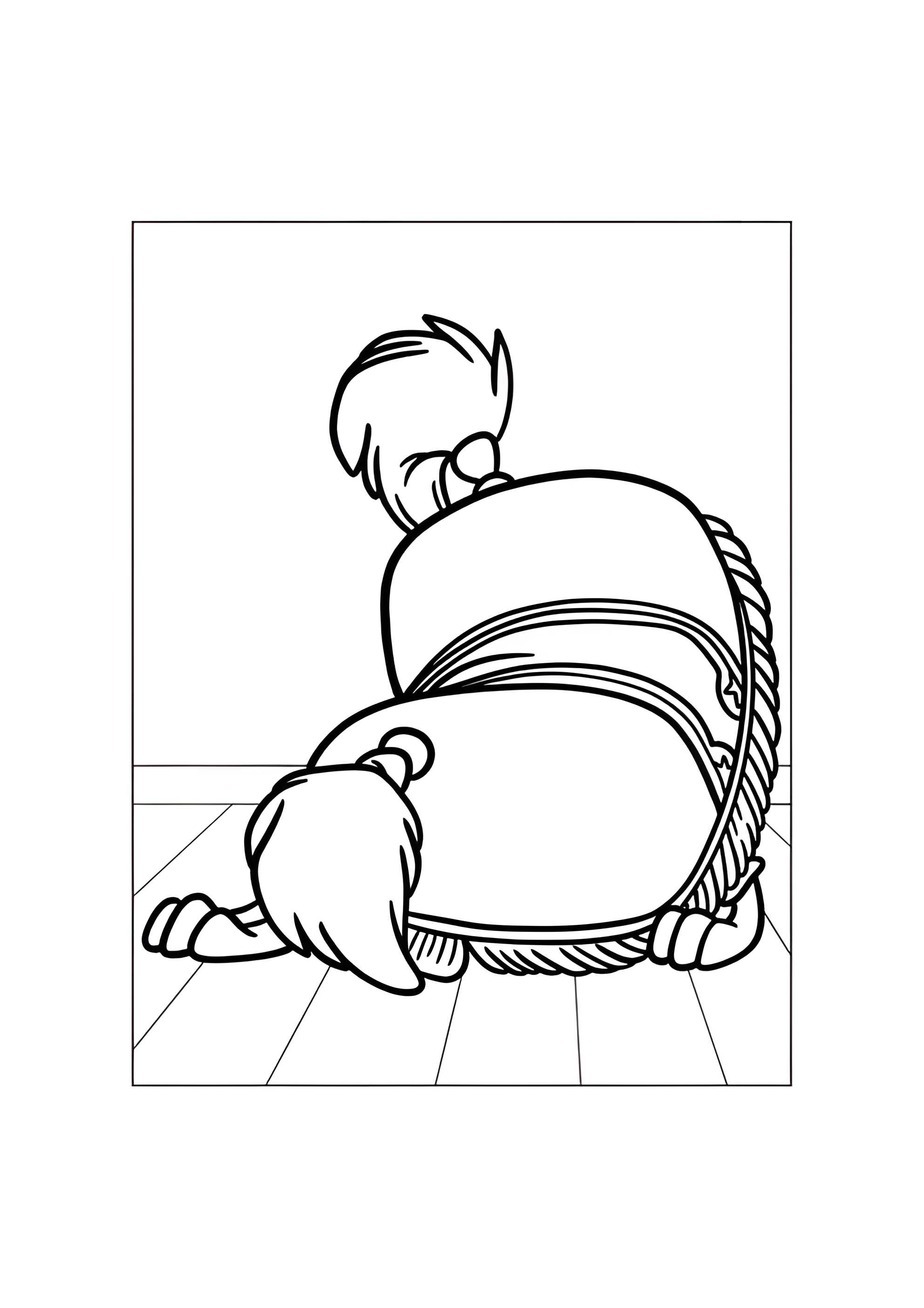 Раскраска Собака Султан