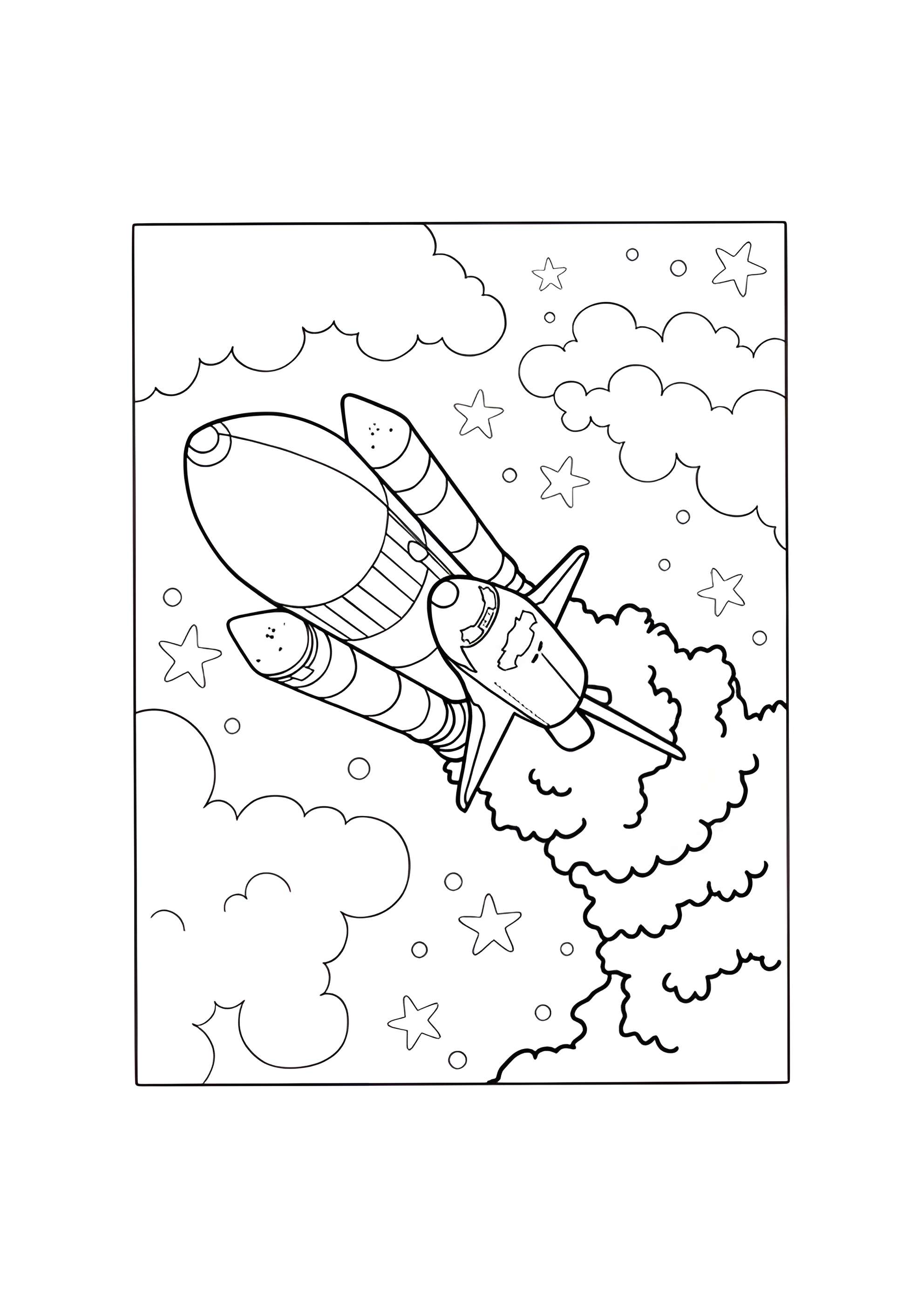 Раскраска Спейс шаттл Дискавери