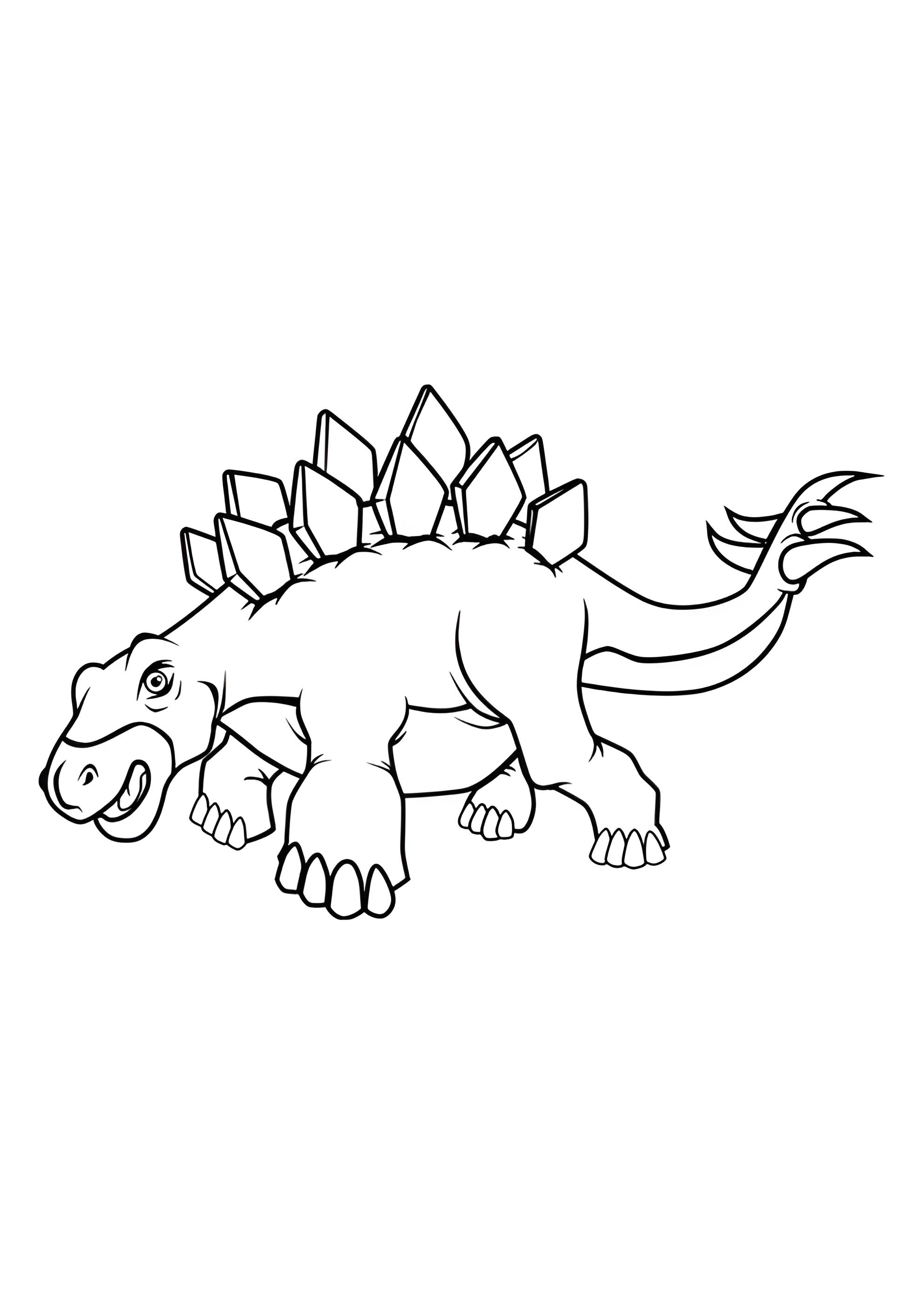 Раскраска Стегозавр