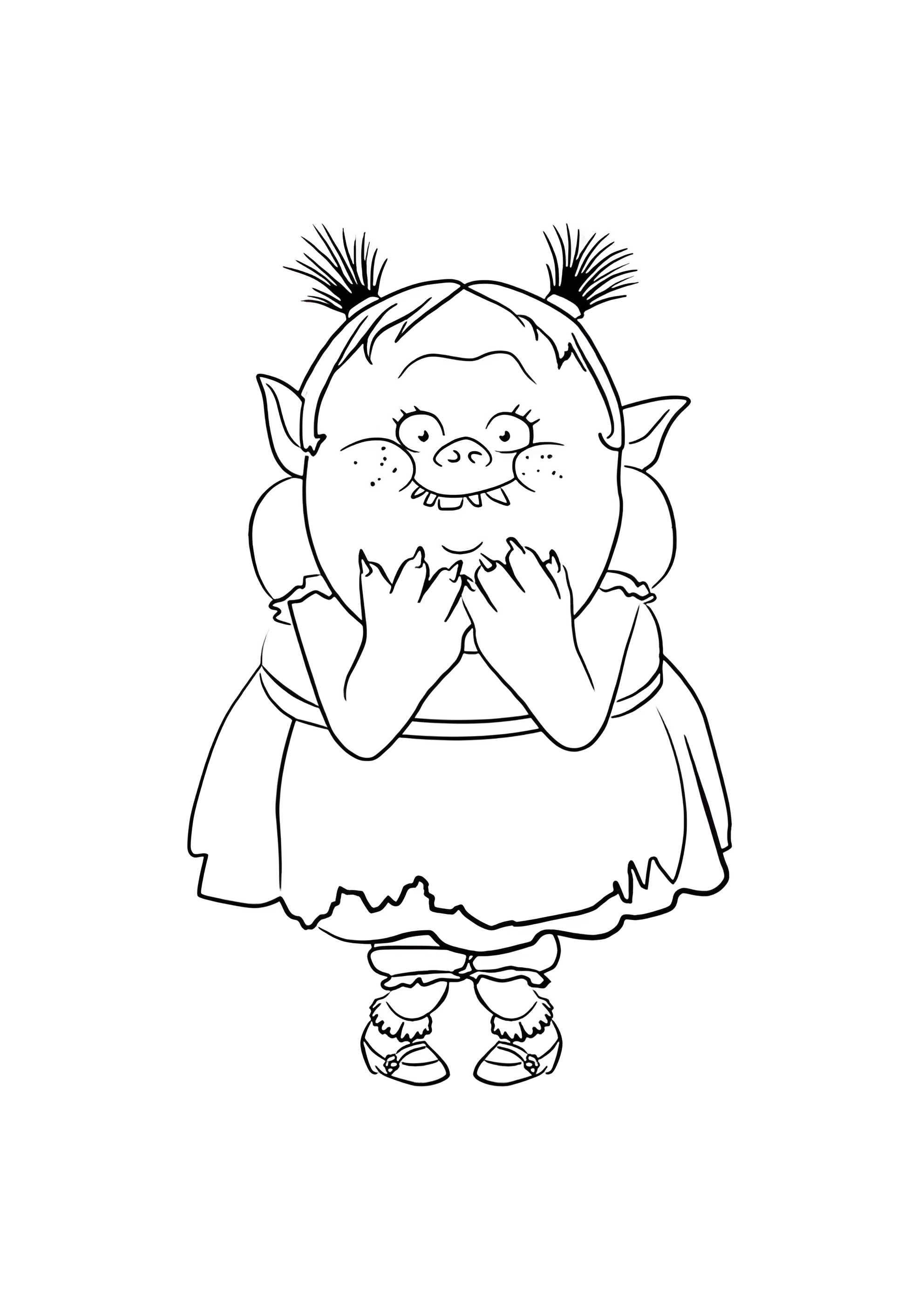 Раскраска Тихоня