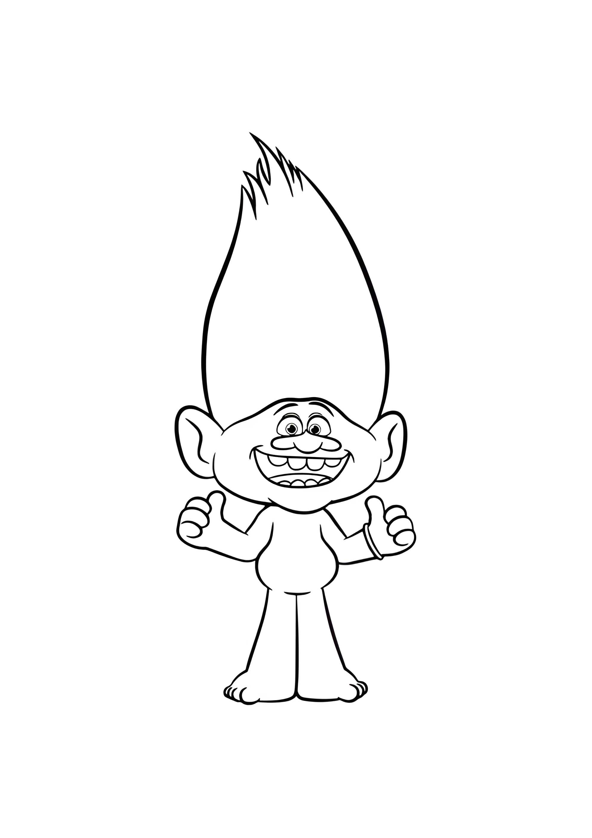 Раскраска Тролль Алмаз