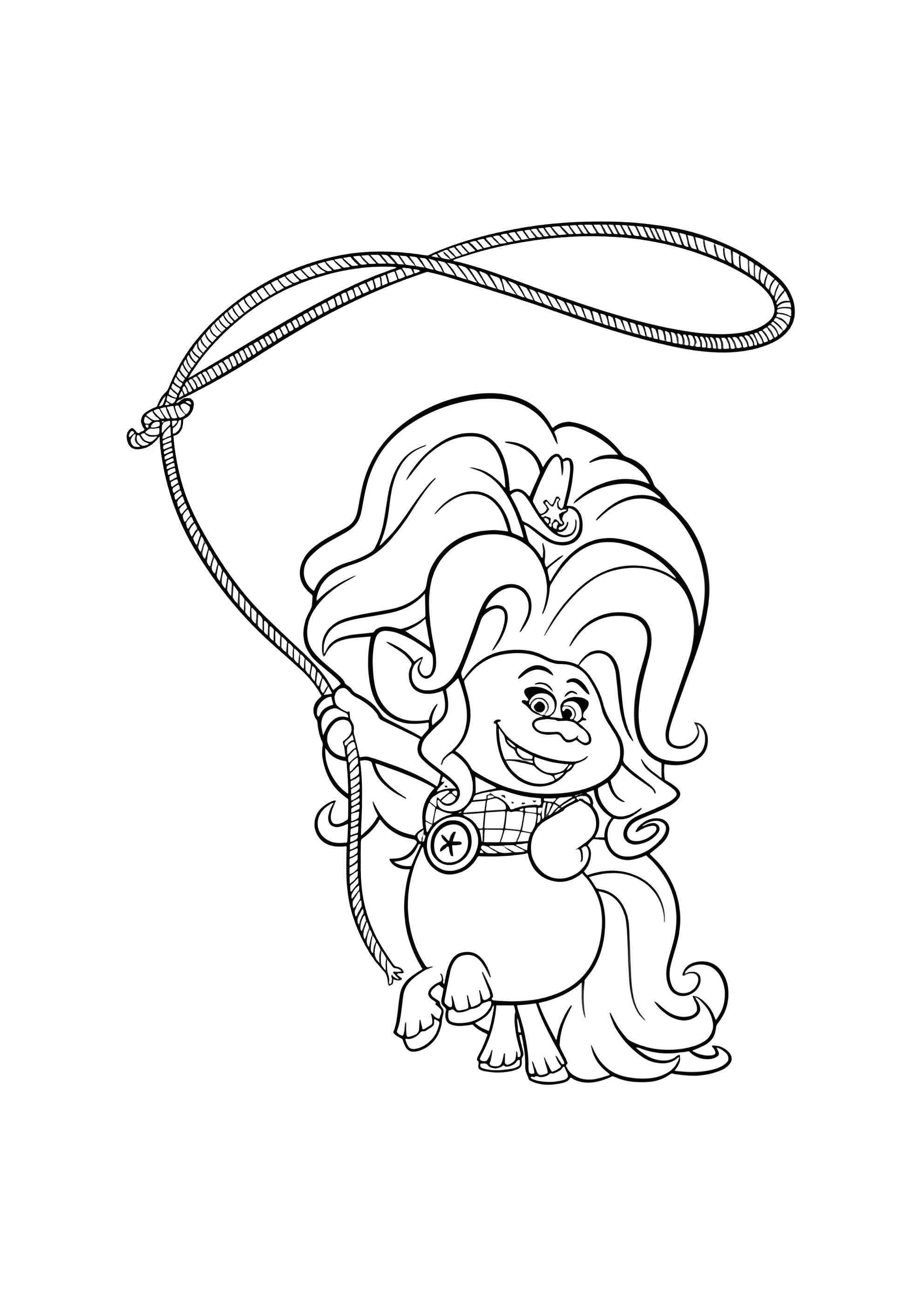 Раскраска Тролль Дикая Дельта