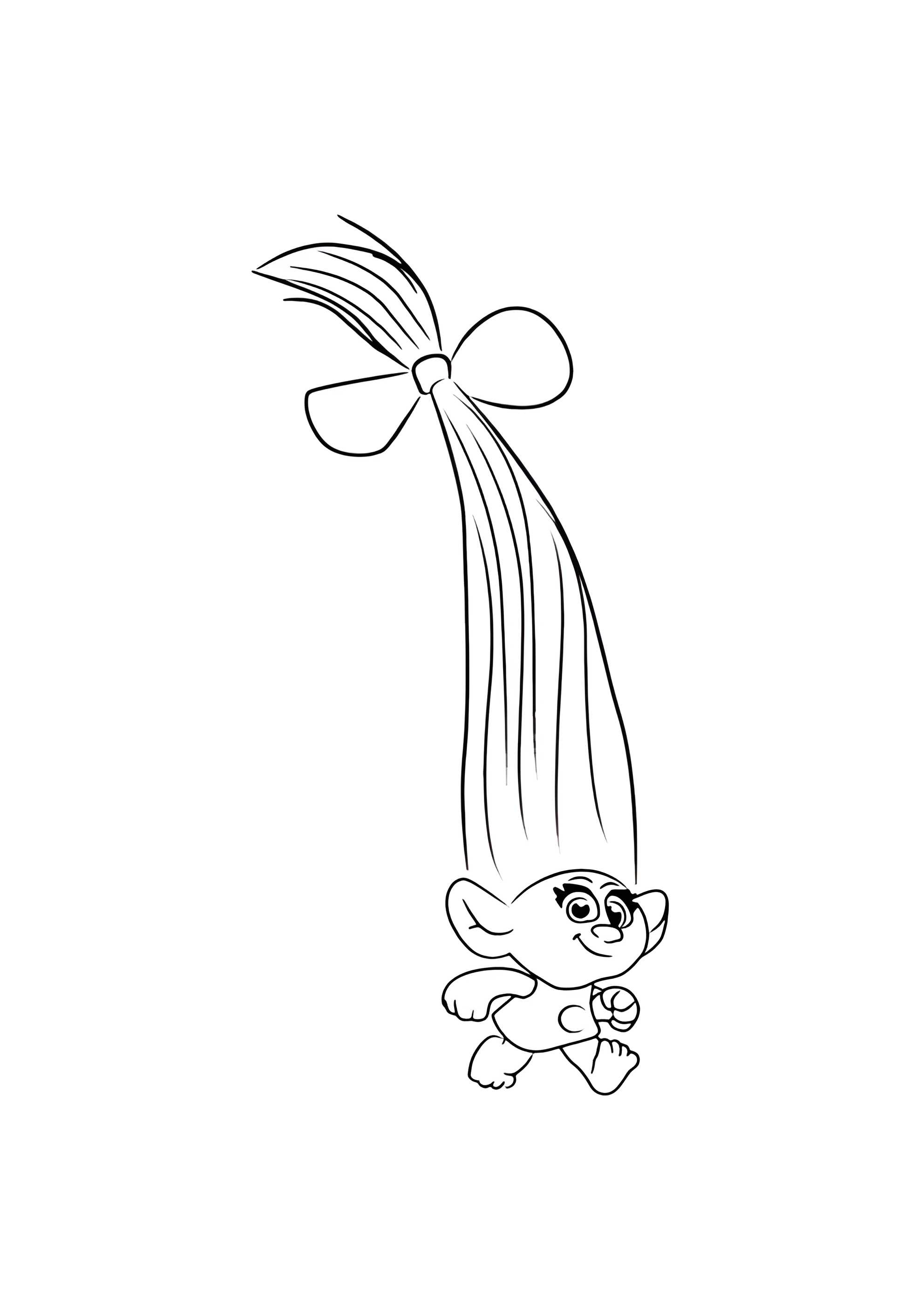 Раскраска Тролль Смидж