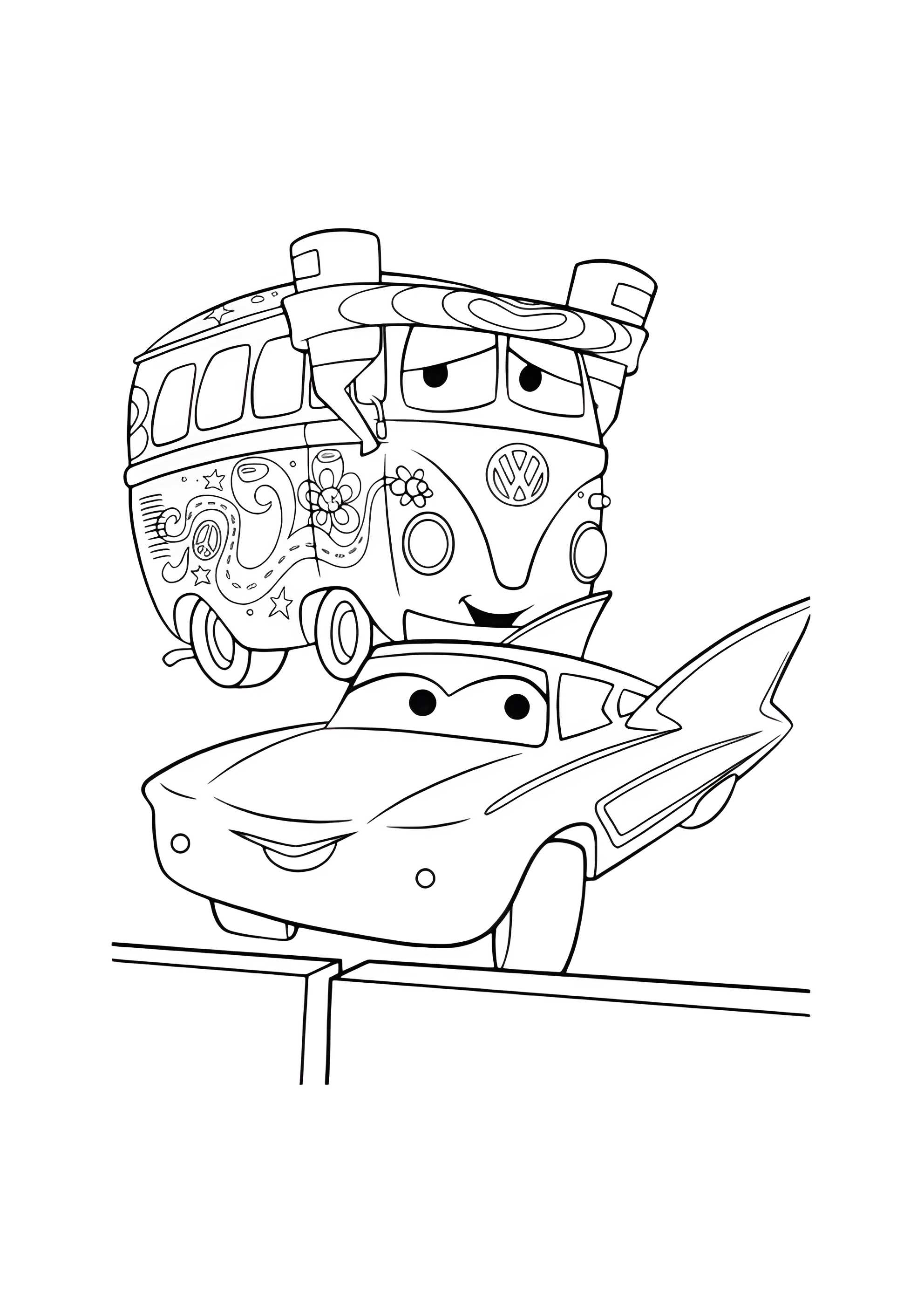 Раскраска Филмор и Фло