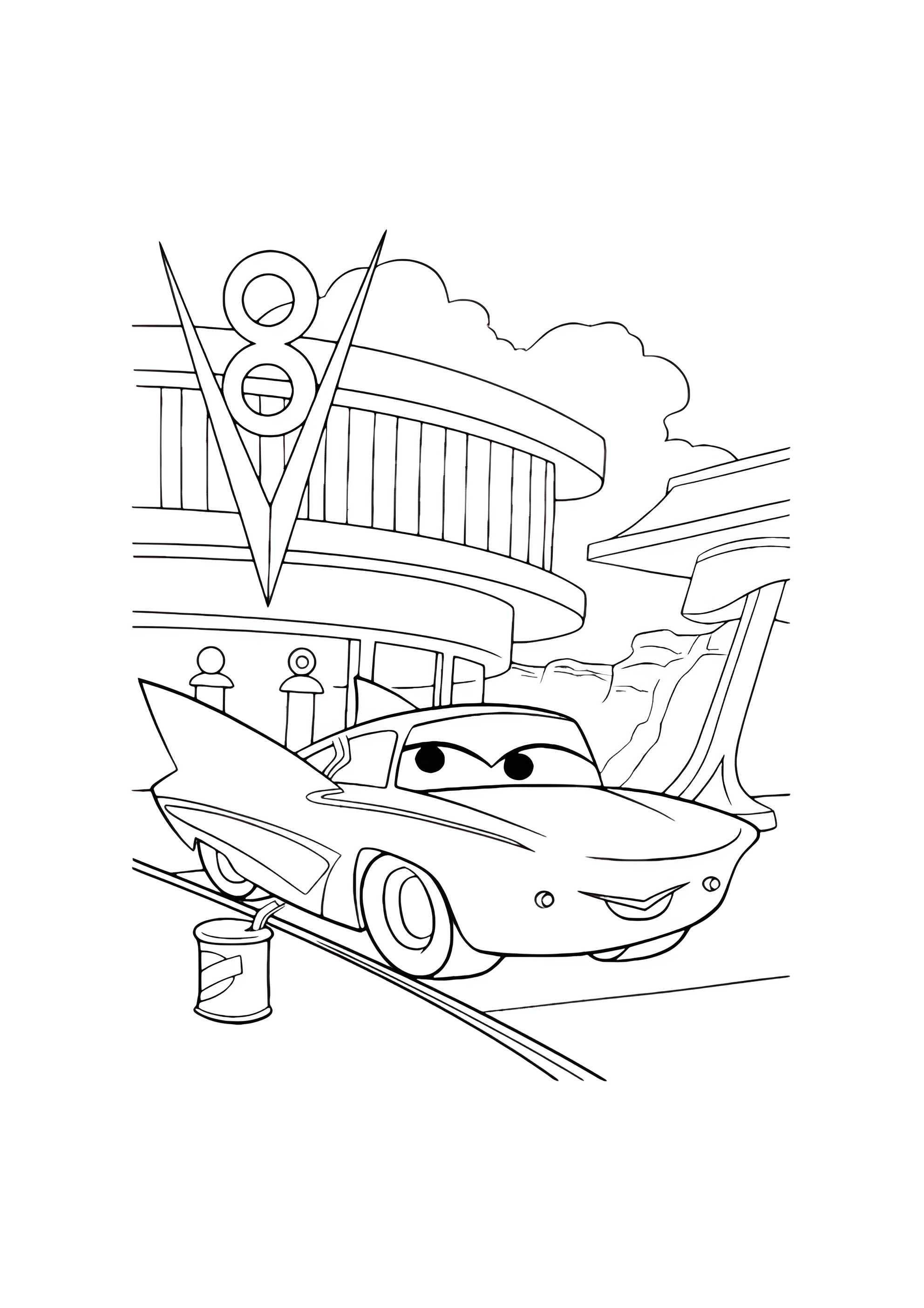 Раскраска Фло (Flo)