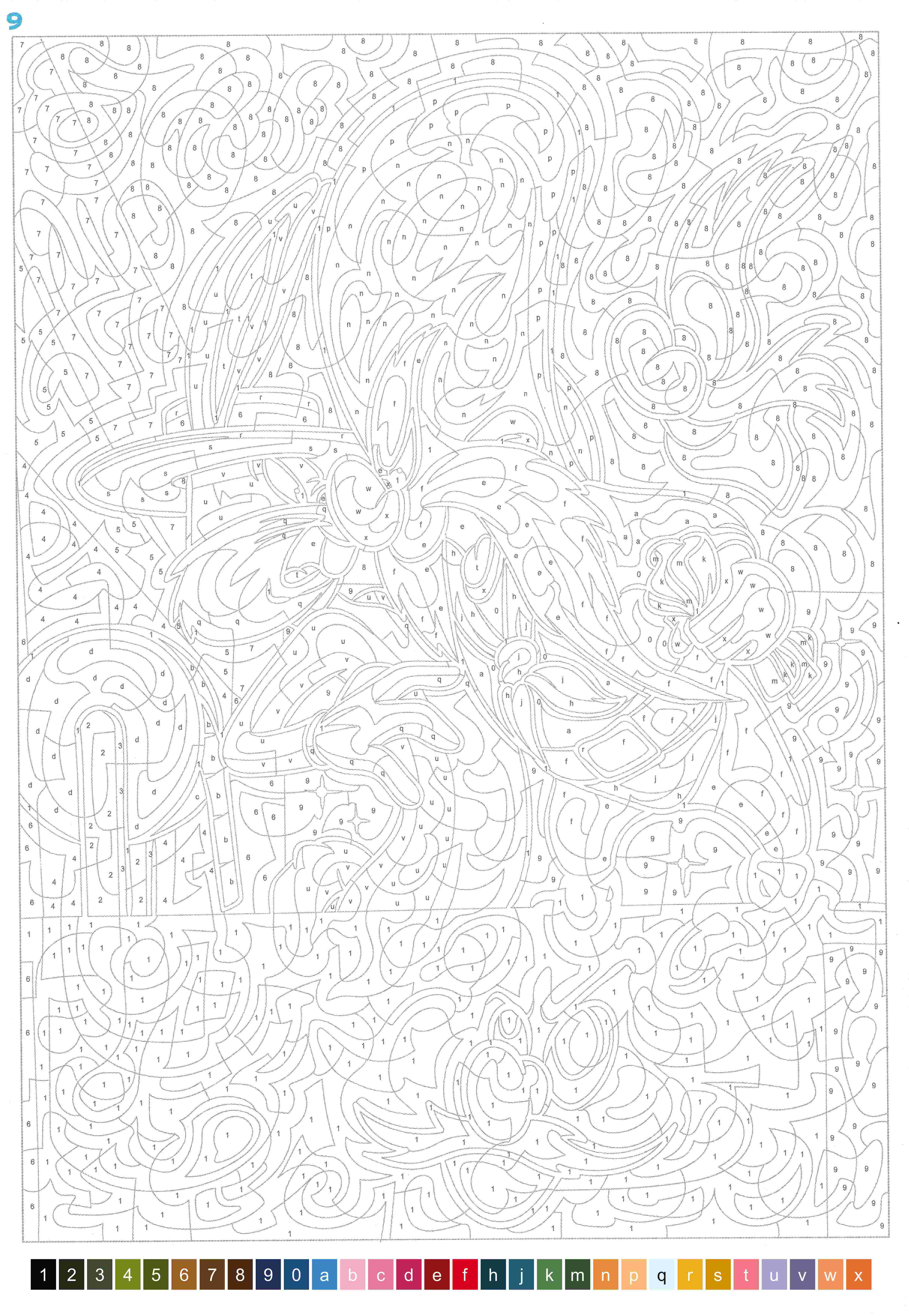 Раскраска Луни Тюнз по номерам 8