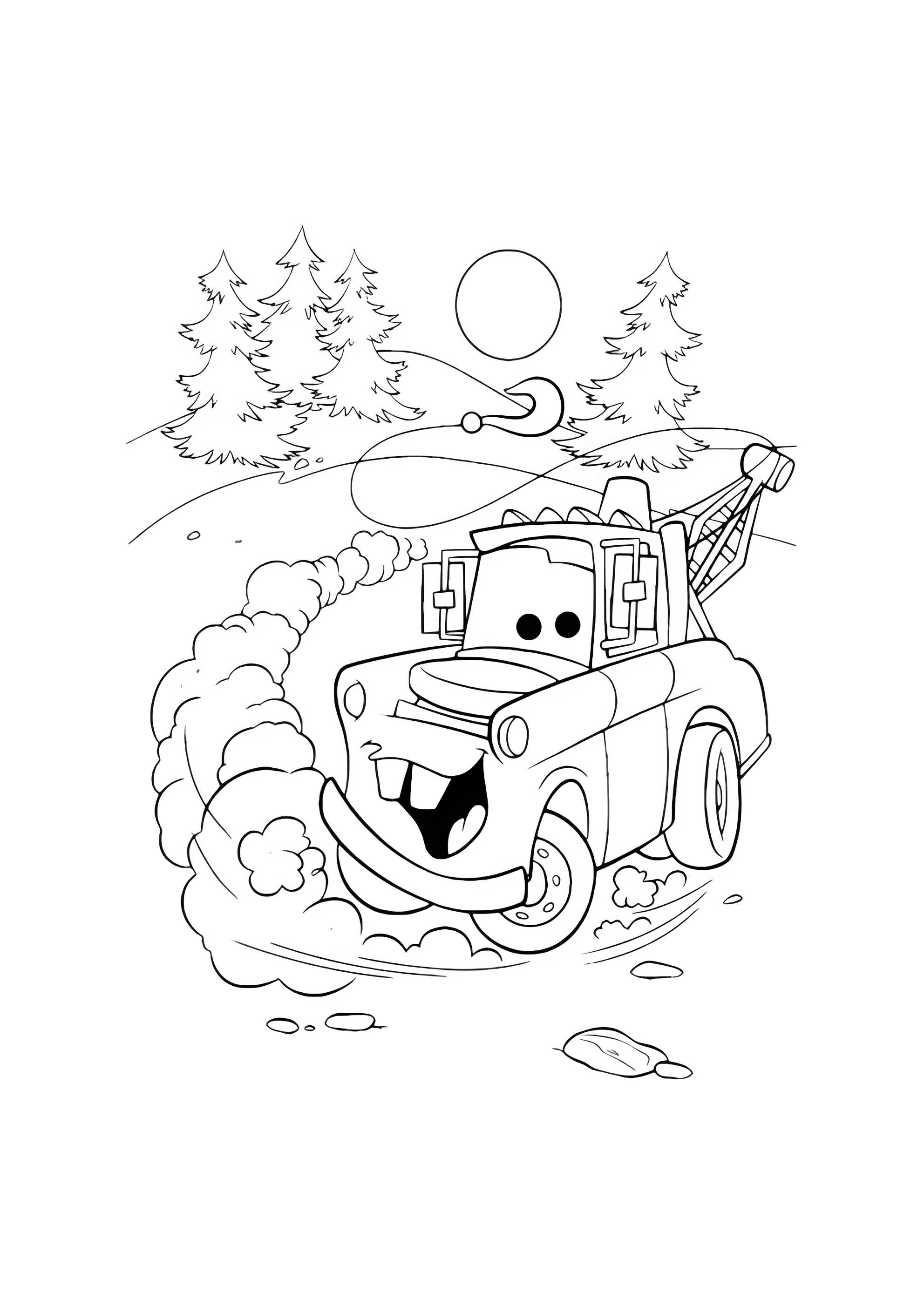 Раскраска Мэтр отдыхает на природе