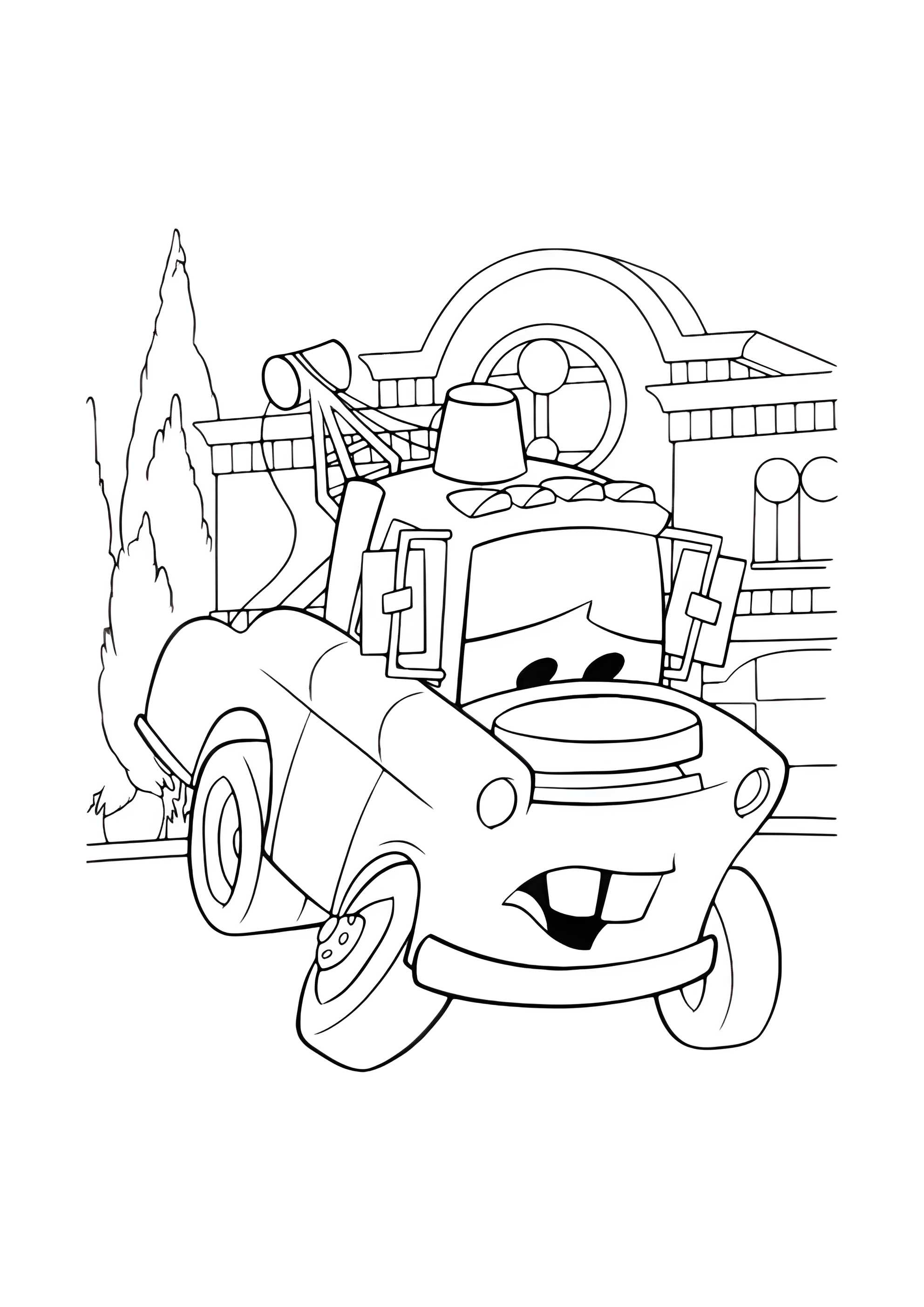 Раскраска Печальный Мэтр