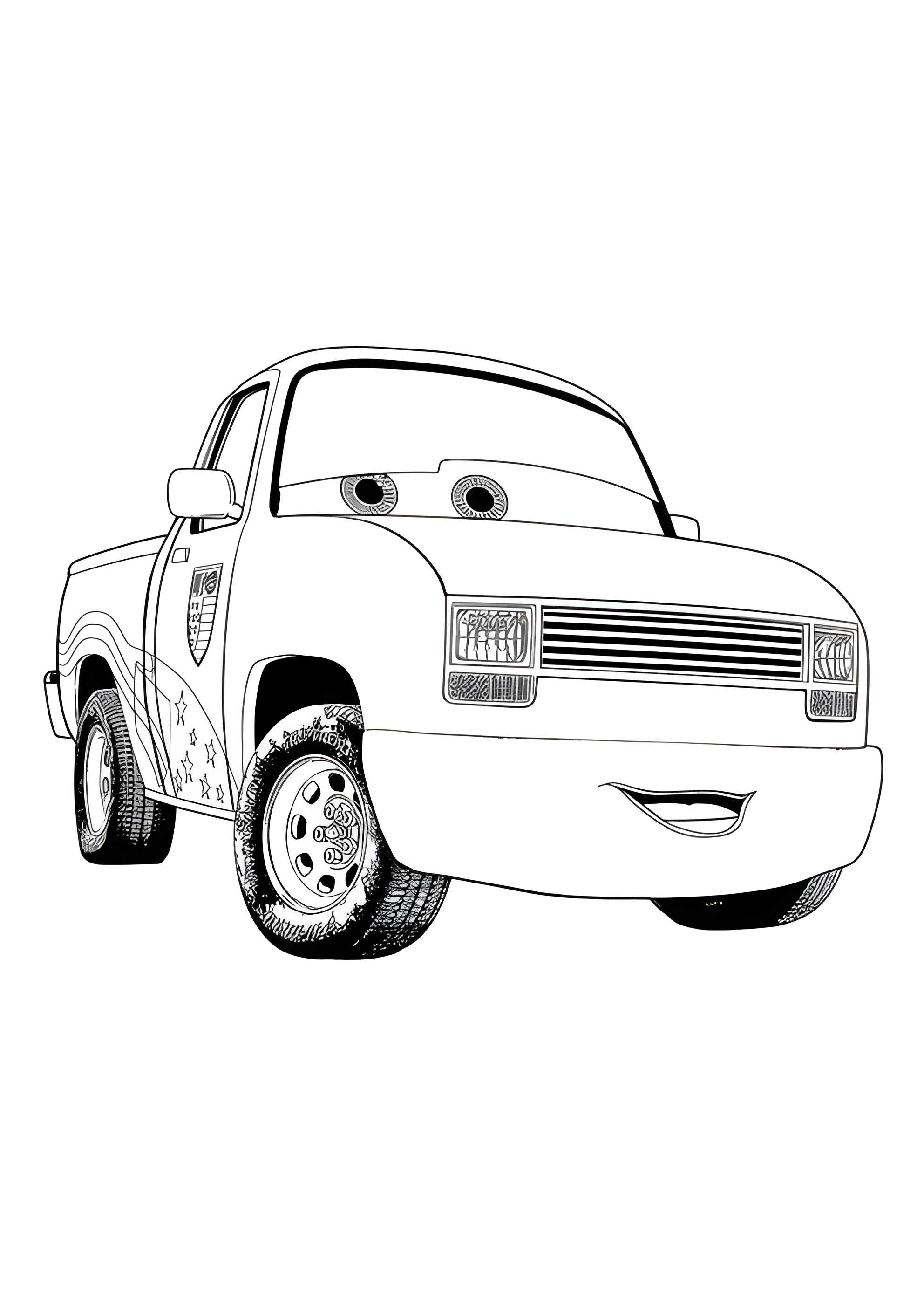 Раскраска Тачка пикап
