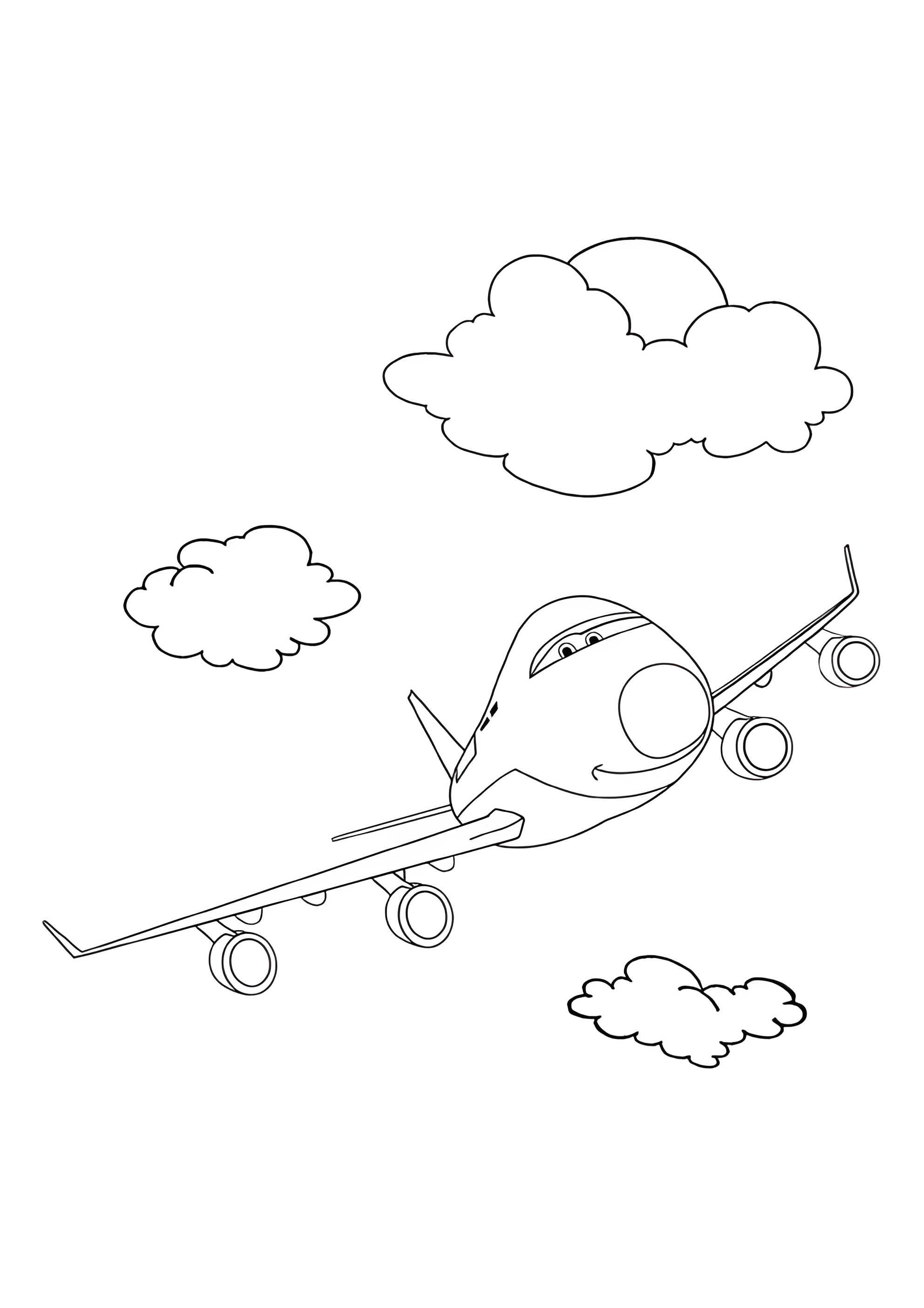 Раскраска Тачка-самолёт