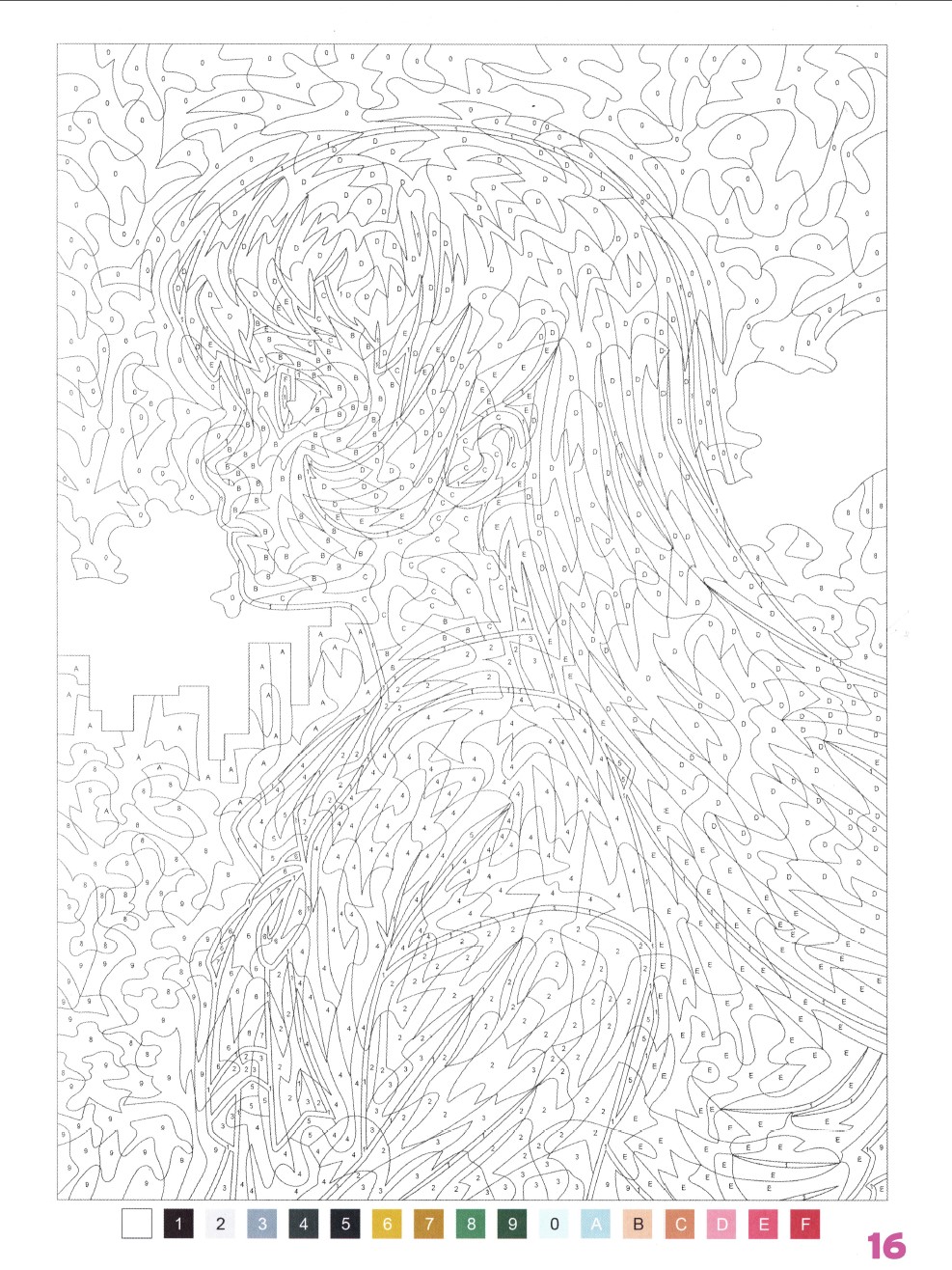 Раскраска Аниме по номерам 16