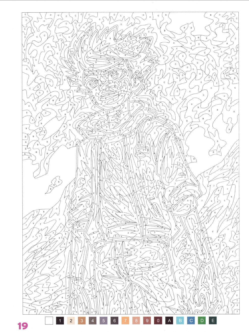 Раскраска Аниме по номерам 19