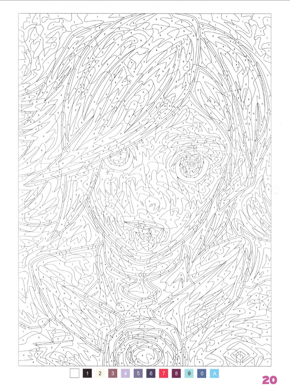 Раскраска Аниме по номерам 20