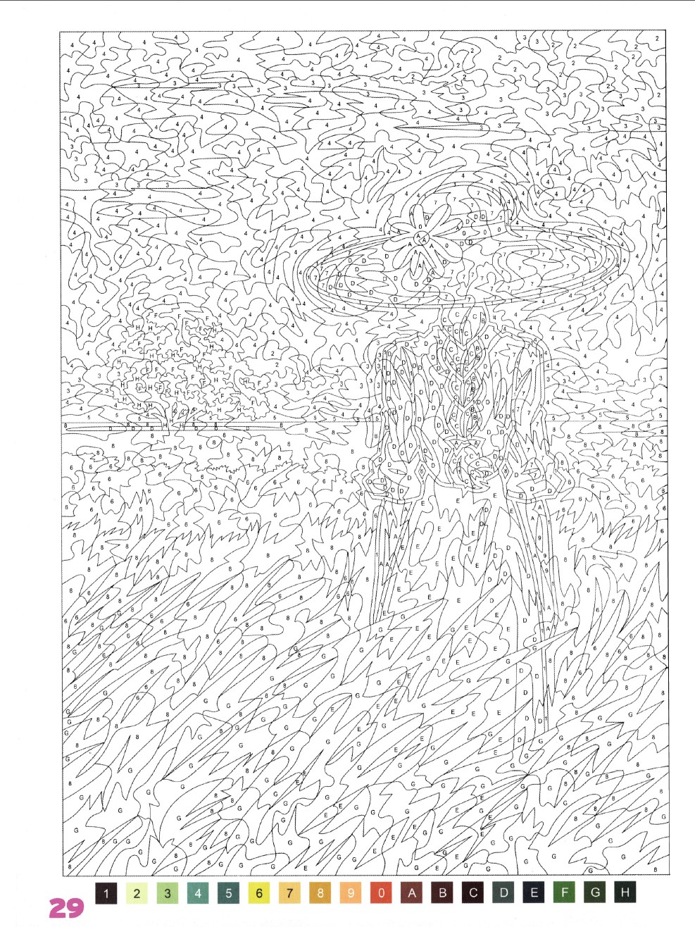 Раскраска Аниме по номерам 29