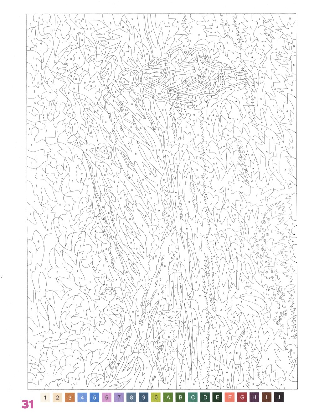 Раскраска Аниме по номерам 31