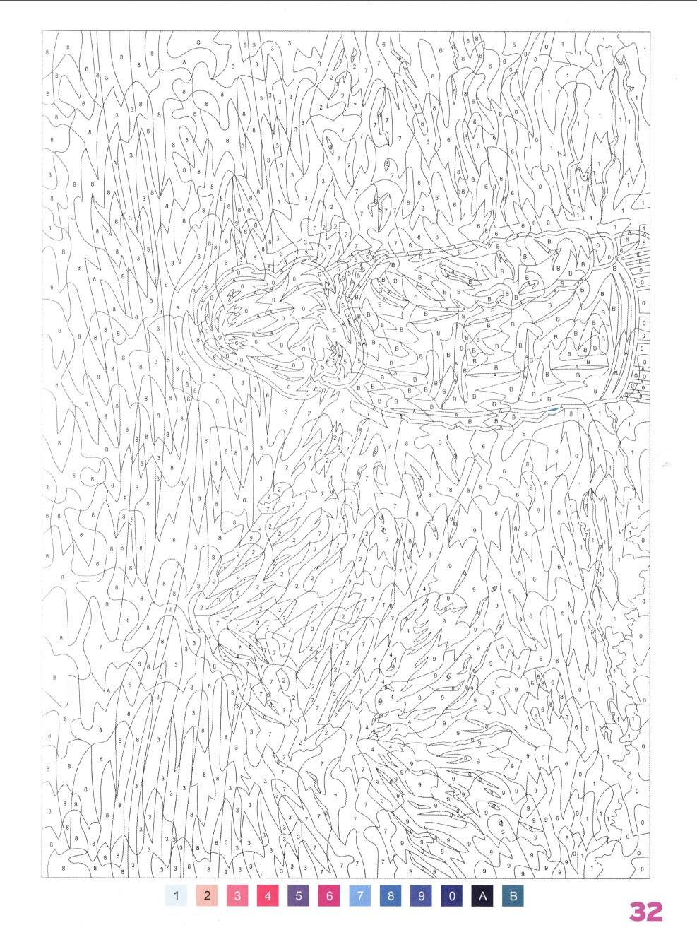 Раскраска Аниме по номерам 32