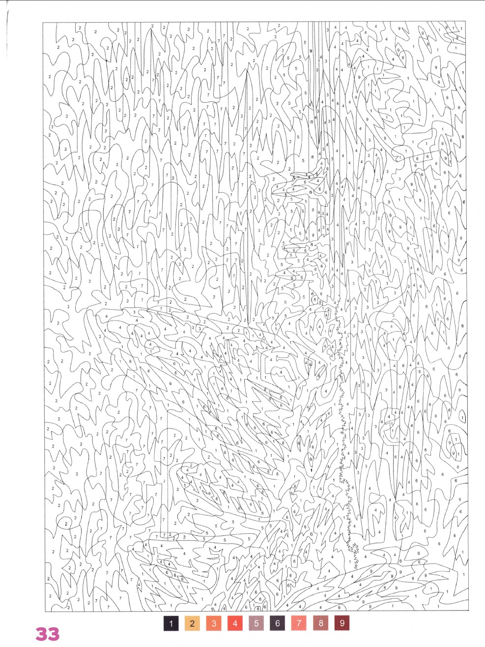 Раскраска Аниме по номерам 33