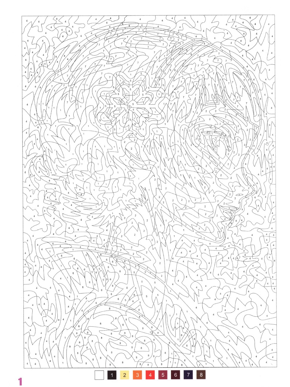 Раскраска Аниме по номерам 4