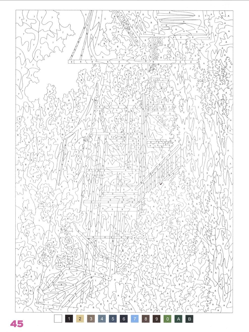 Раскраска Аниме по номерам 45