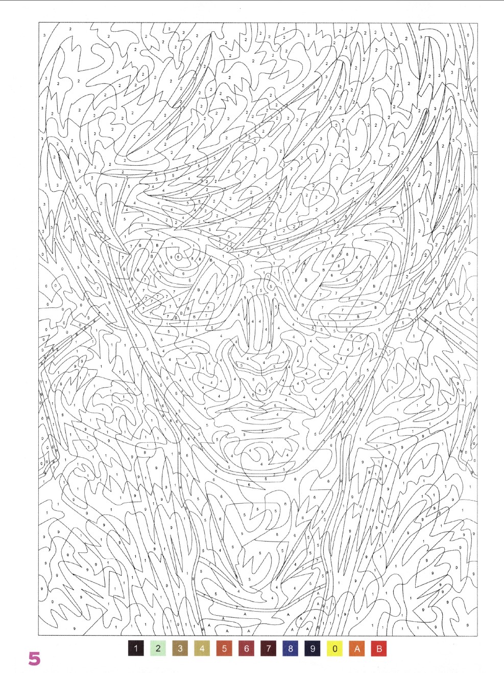 Раскраска Аниме по номерам 5