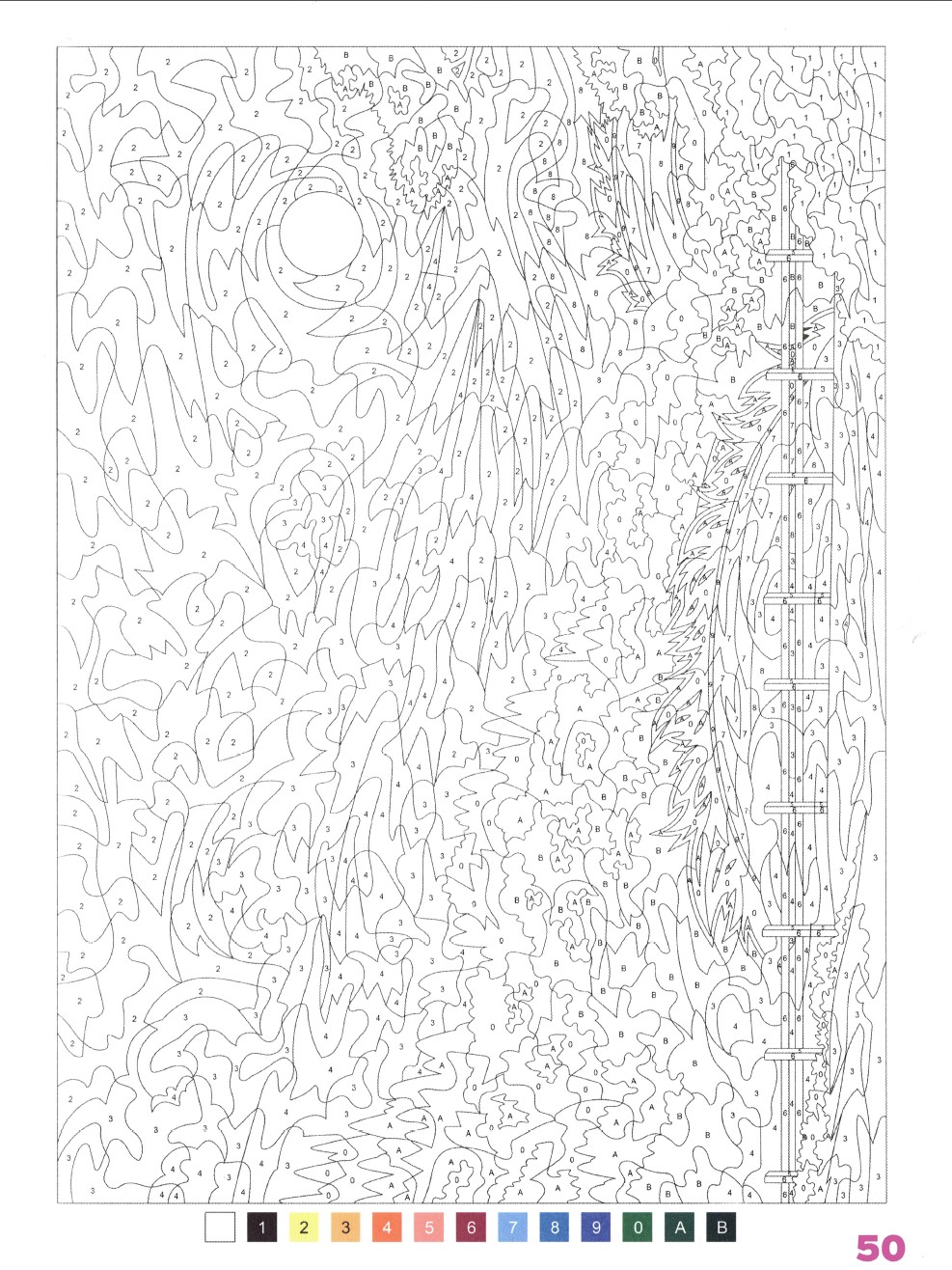 Раскраска Аниме по номерам 50