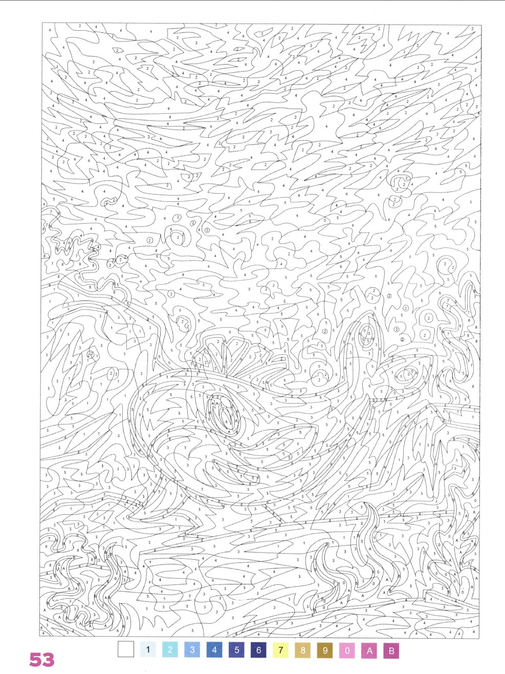 Раскраска Аниме по номерам 53