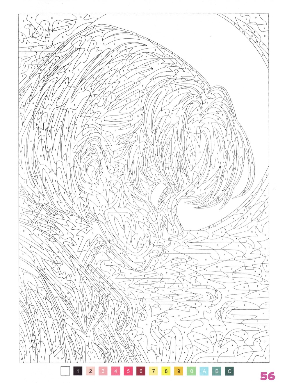 Раскраска Аниме по номерам 56