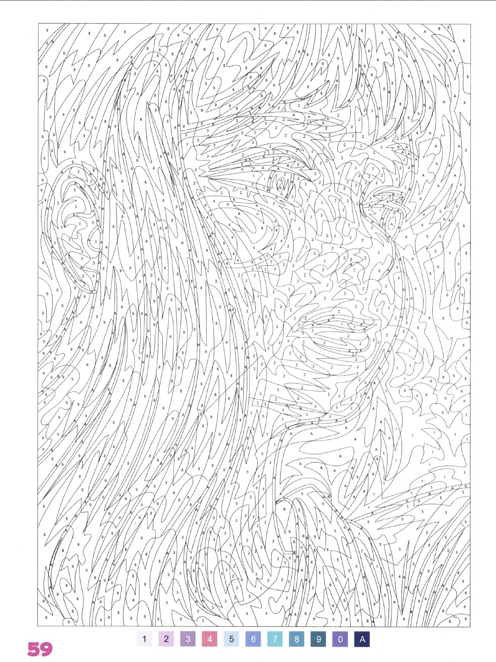 Раскраска Аниме по номерам 59