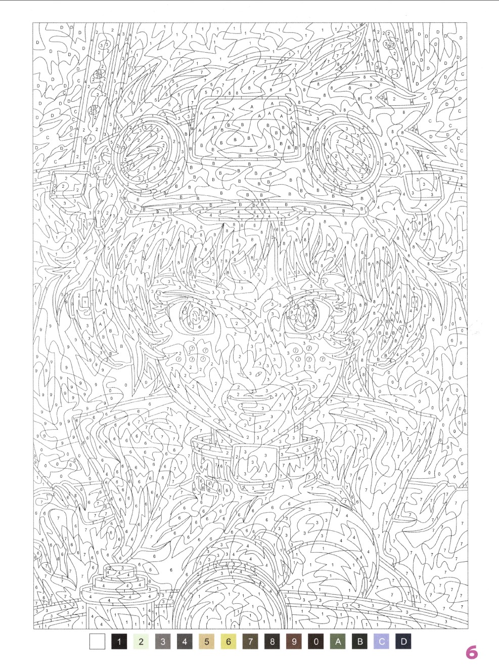 Раскраска Аниме по номерам 6