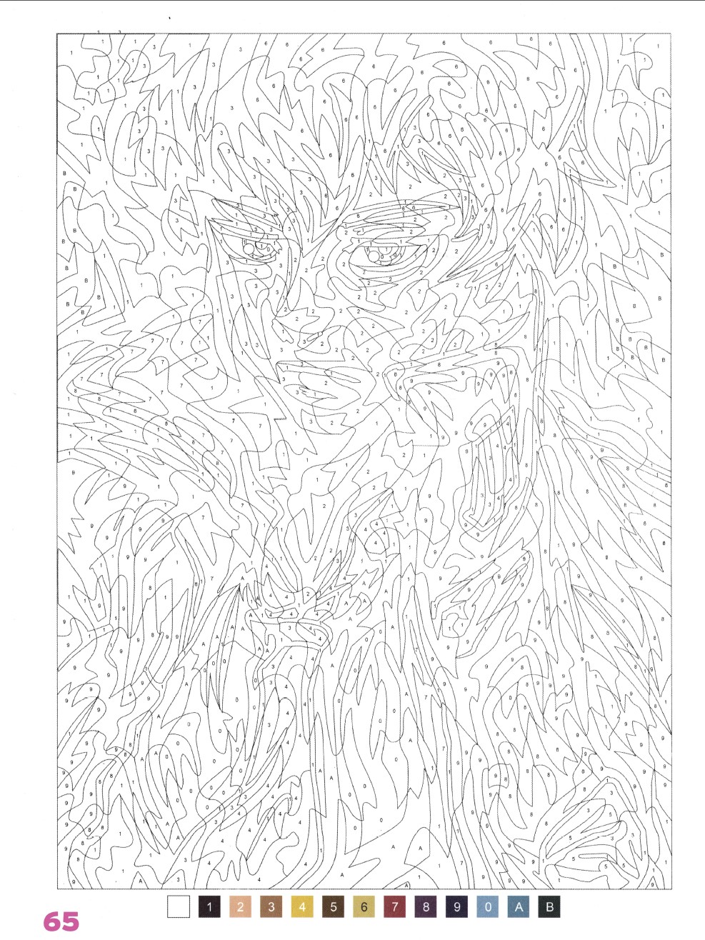 Раскраска Аниме по номерам 65
