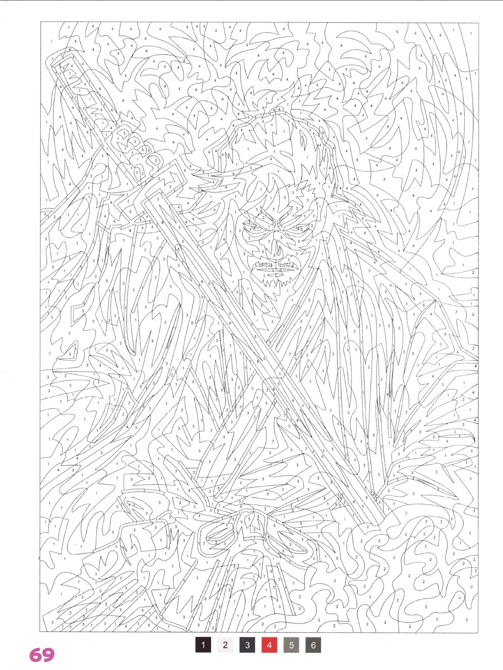 Раскраска Аниме по номерам 69