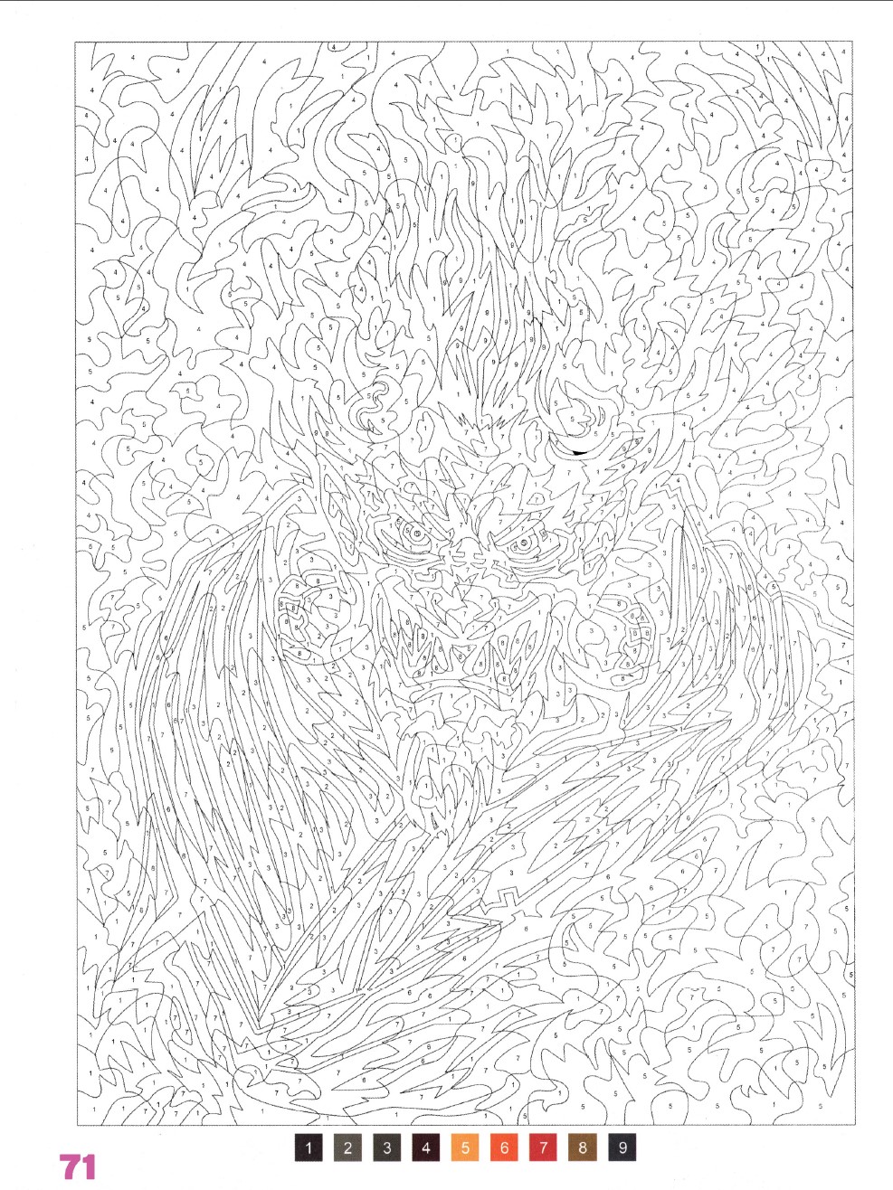 Раскраска Аниме по номерам 71