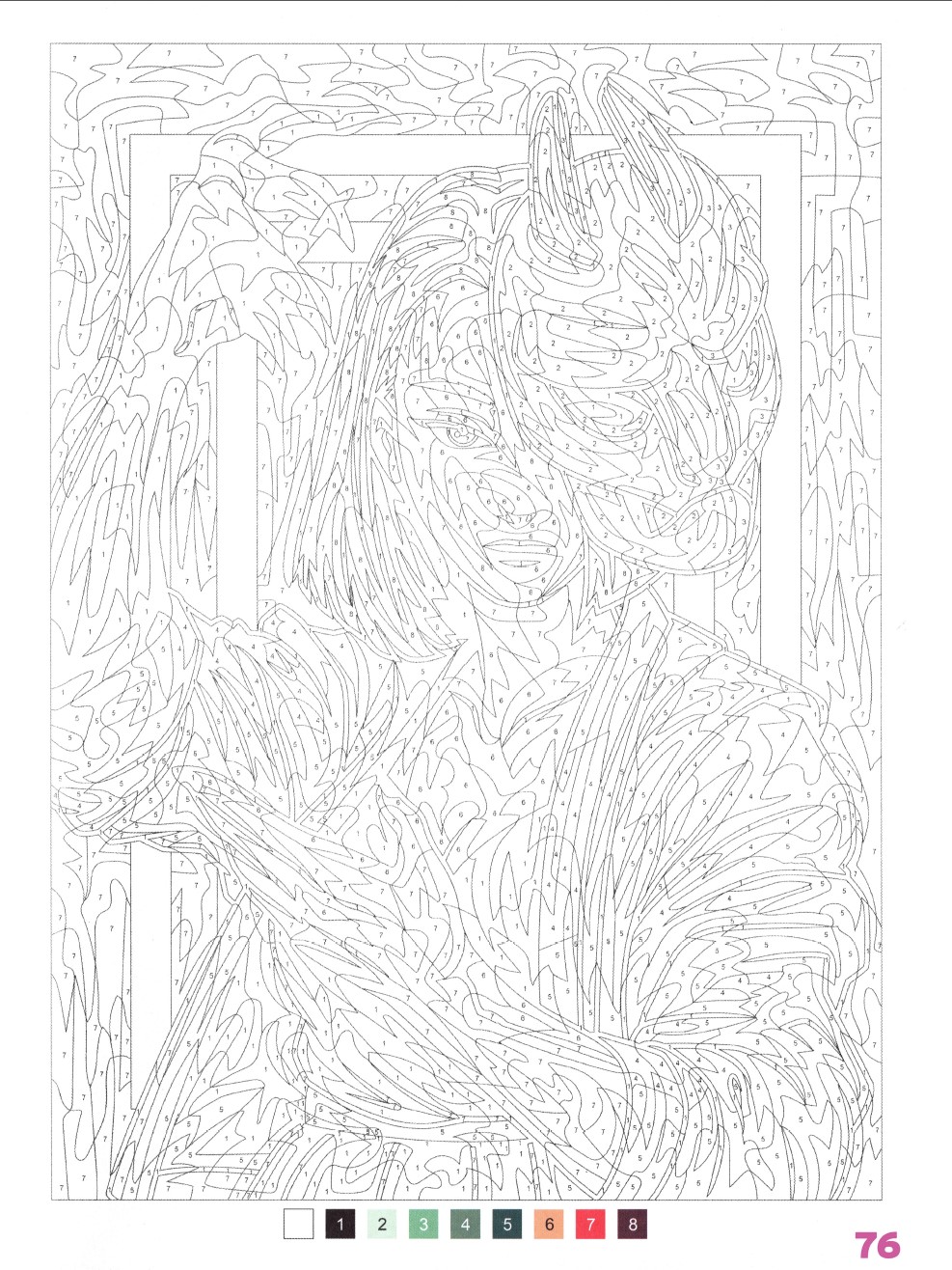 Раскраска Аниме по номерам 76