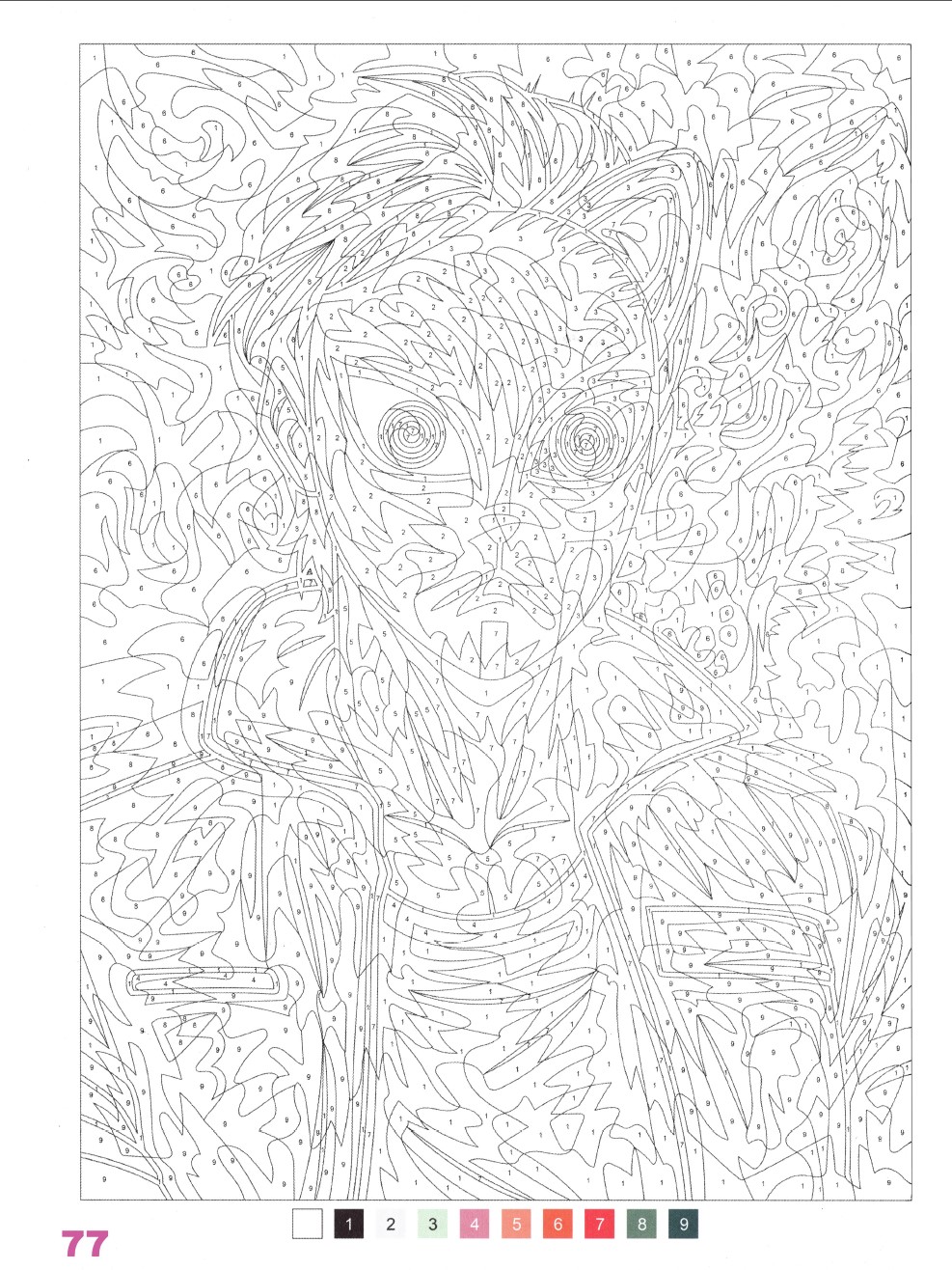 Раскраска Аниме по номерам 77