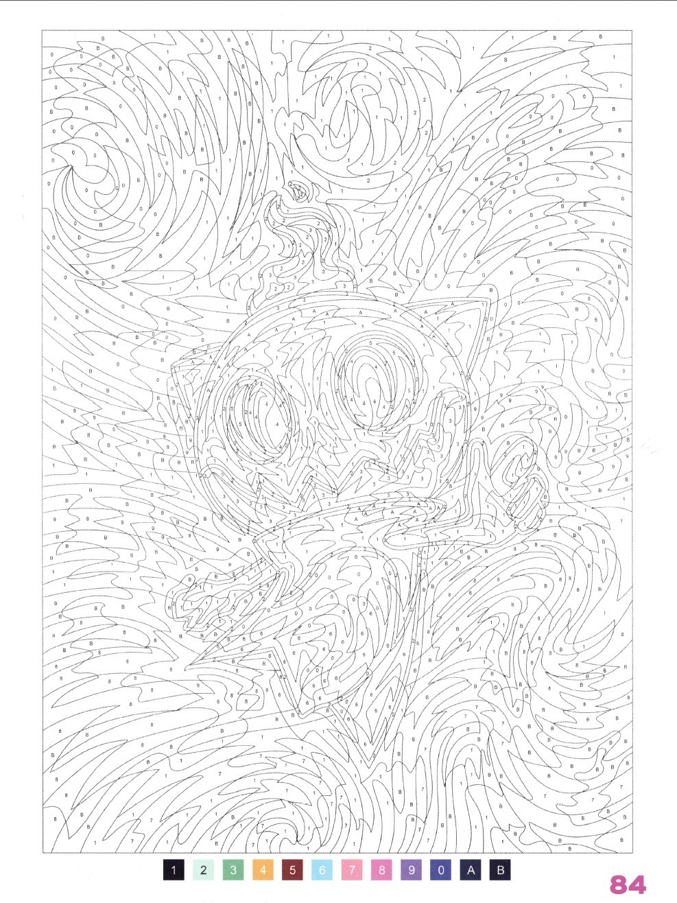 Раскраска Аниме по номерам 84